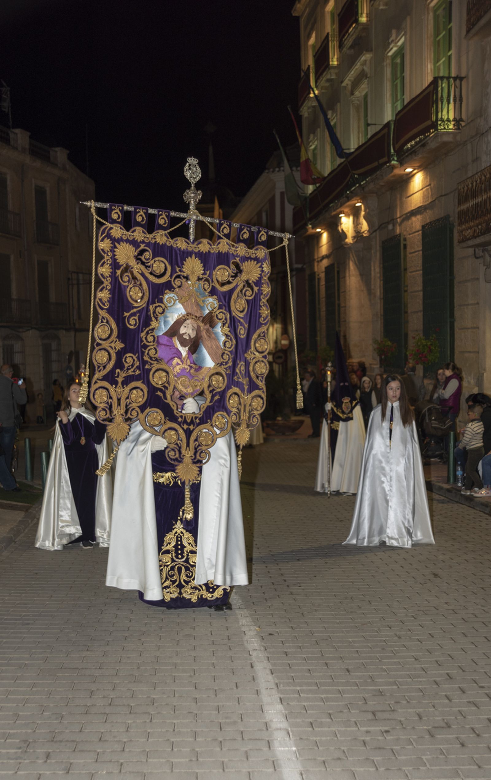 Imágenes de la procesión del Jueves Santo en Cuevas