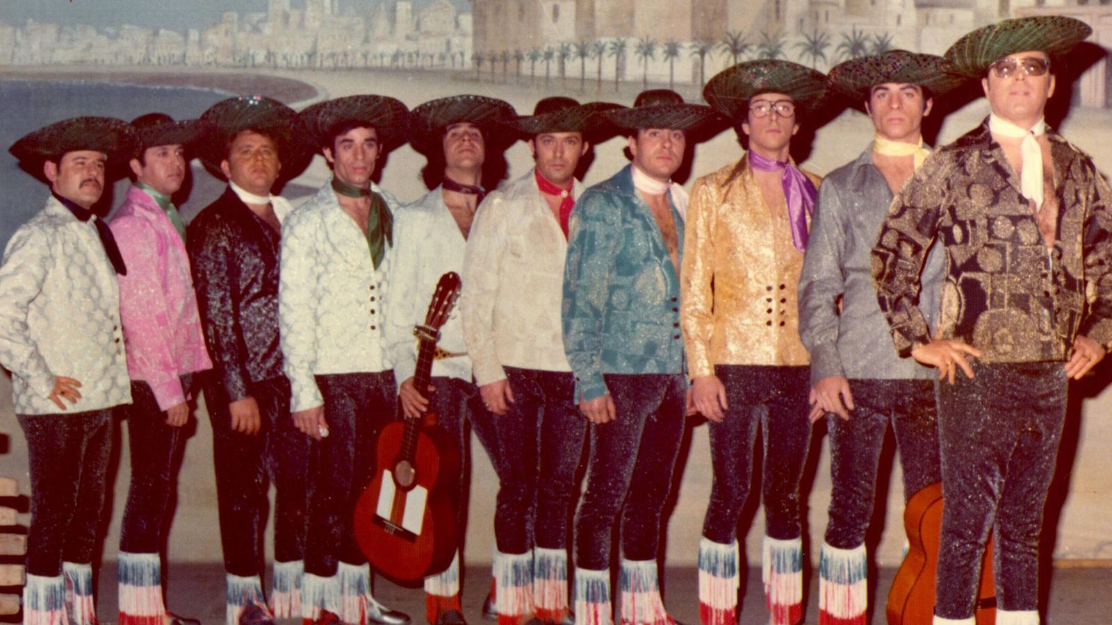 La comparsa de 1977 'Orfeo de color'.