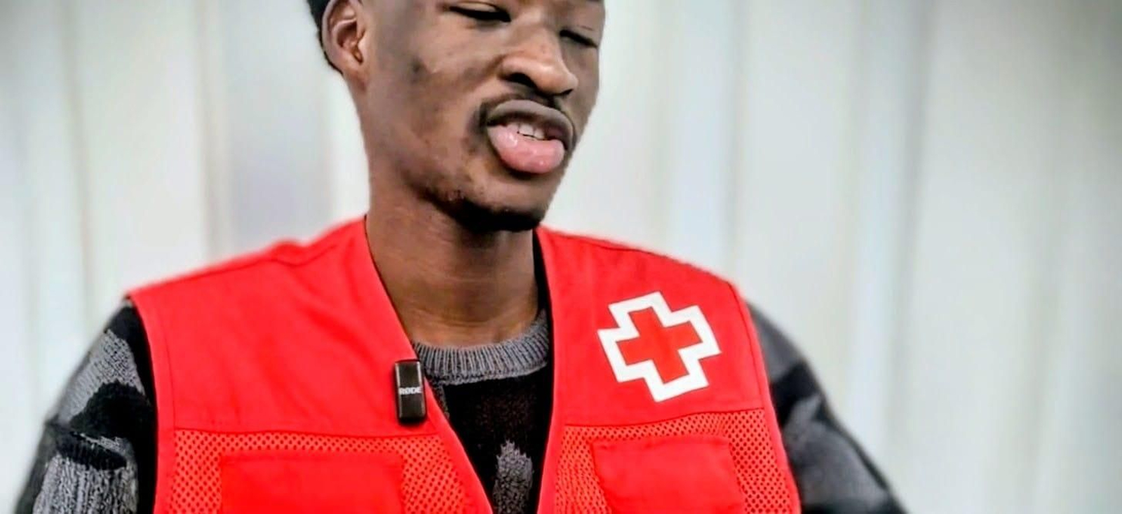 Mamadou Magassa, uno de los voluntarios migrantes de Cruz Roja.