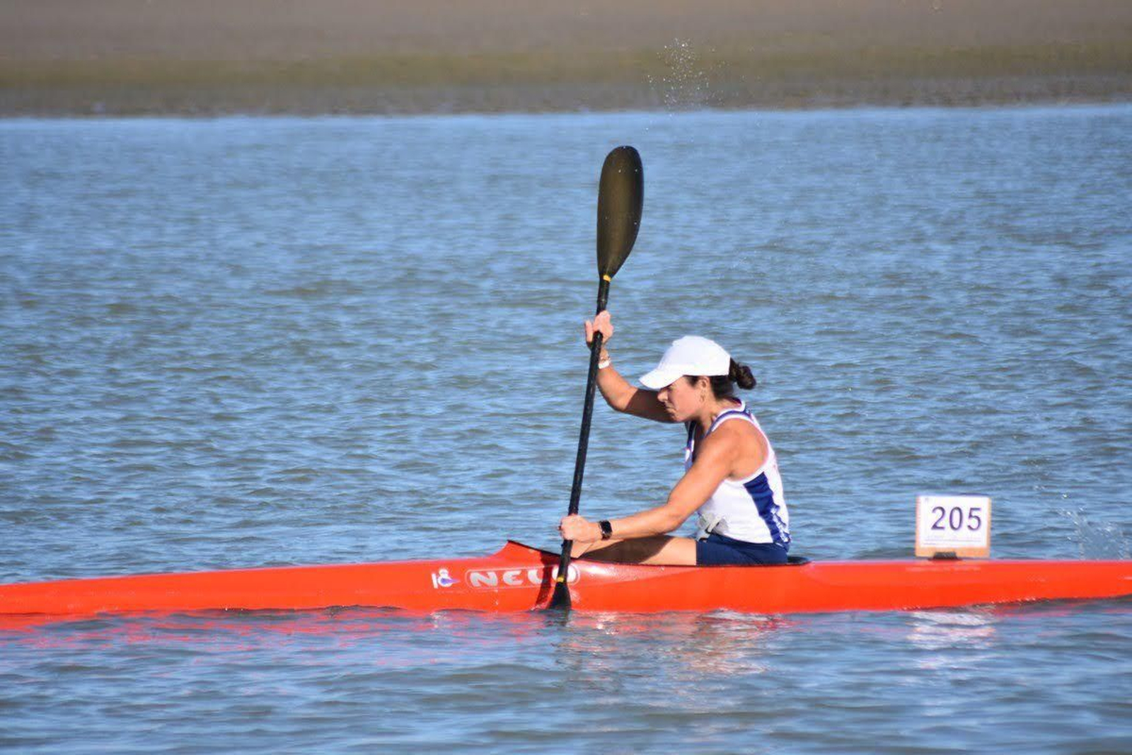 Paula Rodríguez en plena competición.