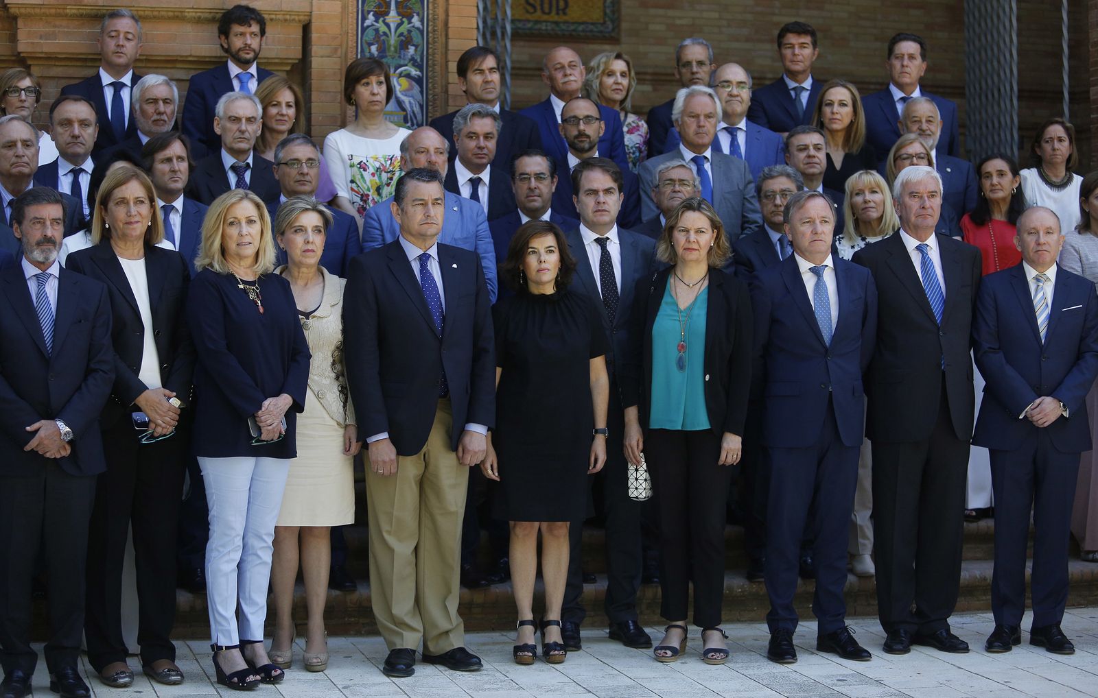 La cumbre de delegados del Gobierno en la Plaza de España, en imágenes