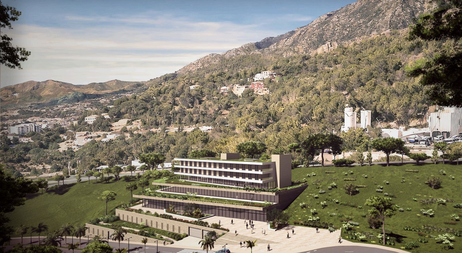 Una infografía de la futura Ciudad de la Justicia.