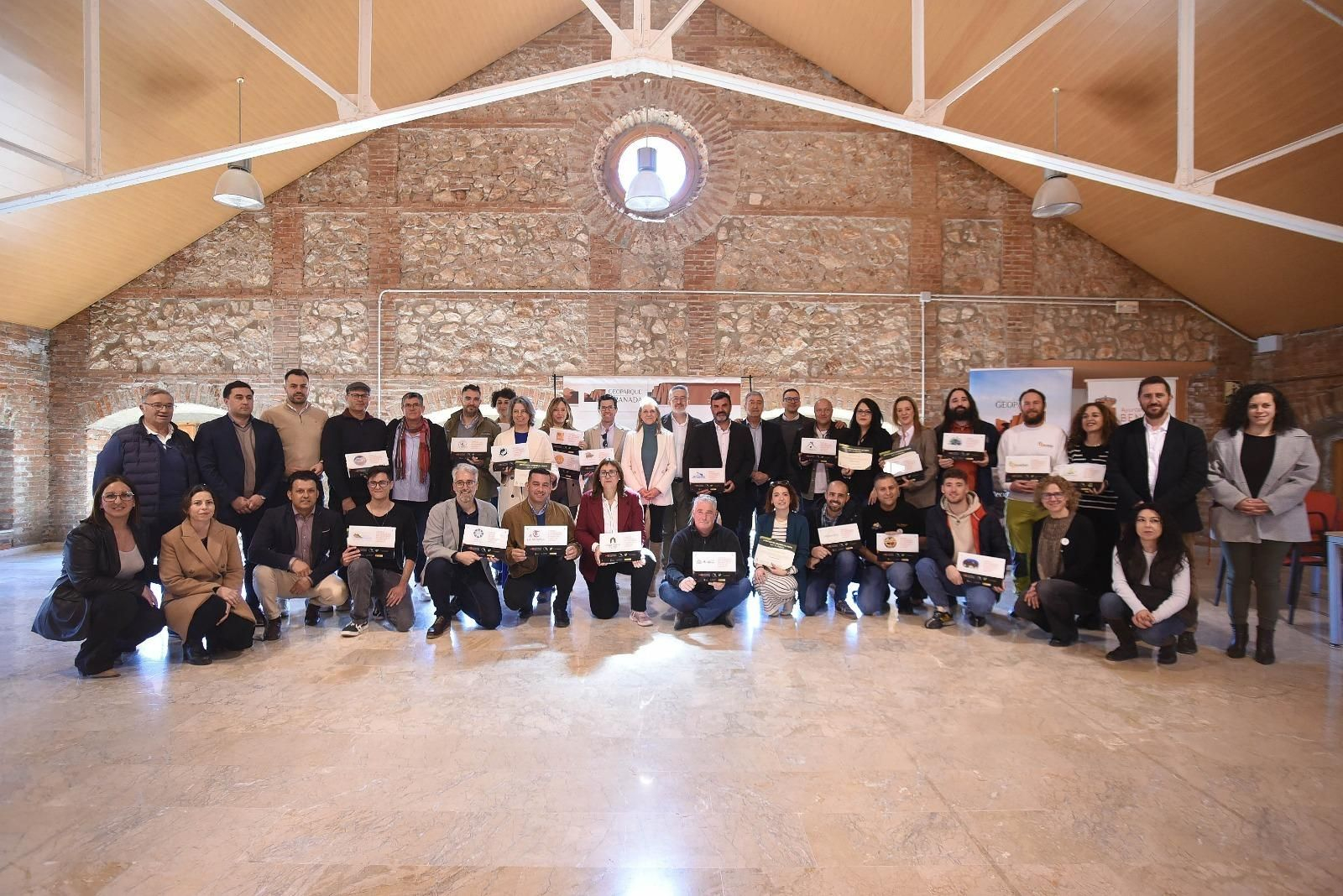 Imagen del reconocimiento a las empresas que entran a formar parte del universo Geoparque