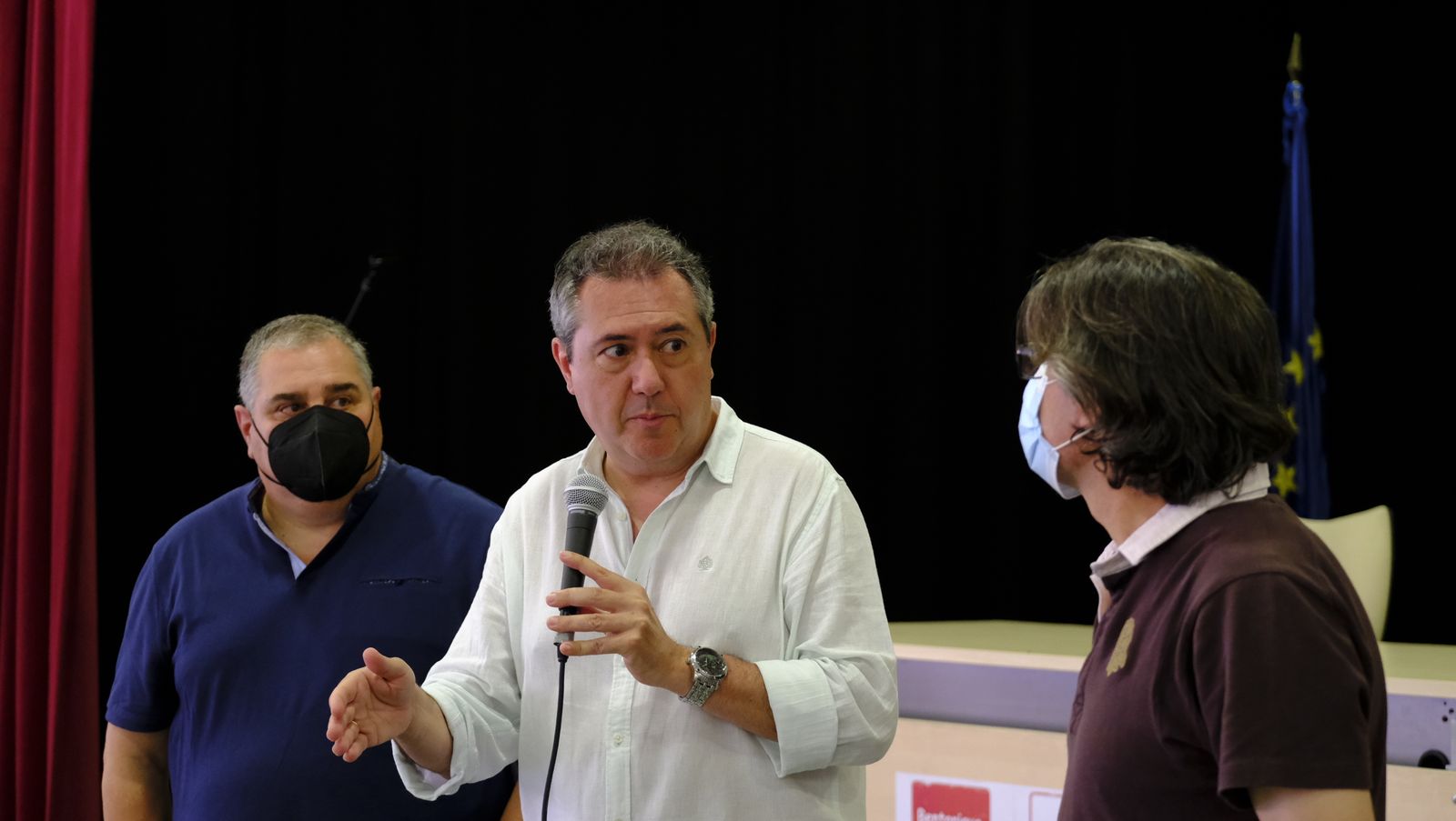 Juan Espadas, candidato a las primarias del PSOE, en Alhama y Bentarique. Almería