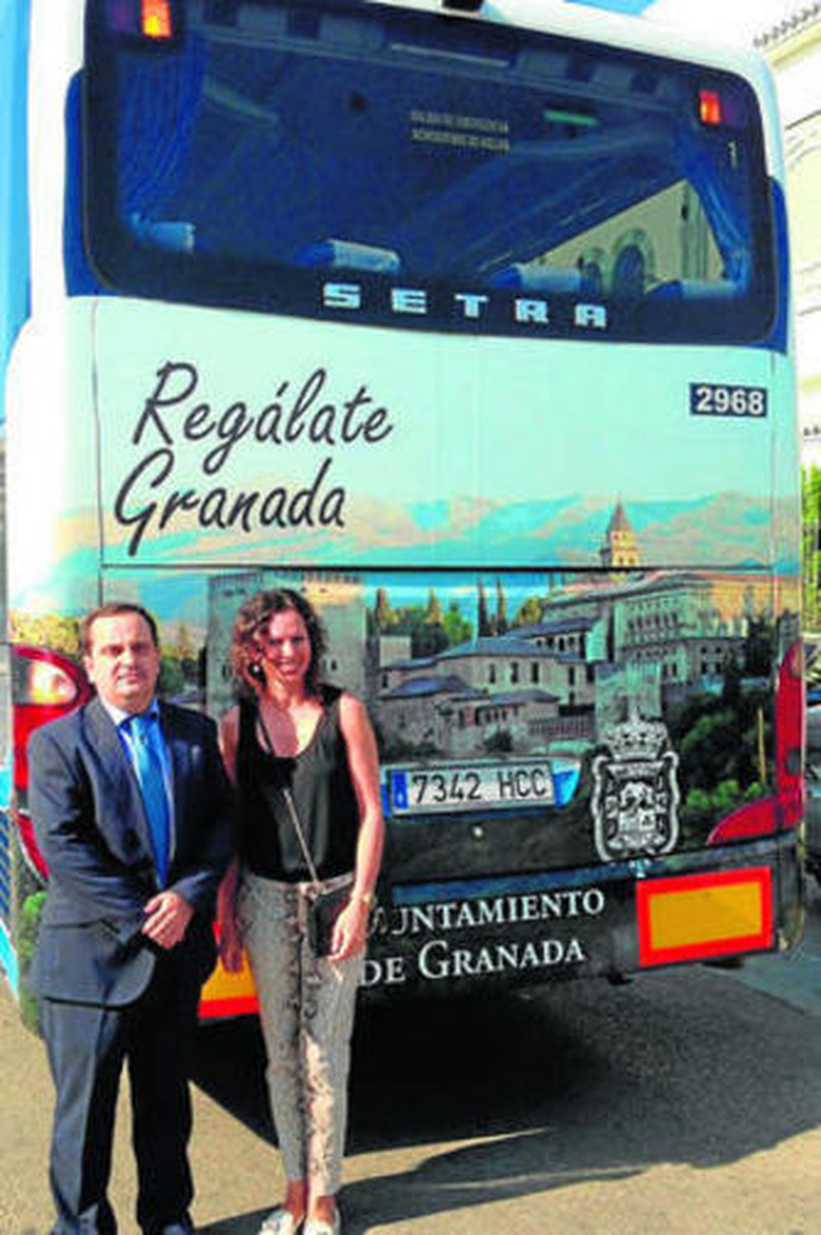 Manuel Egea y Rocío Díaz, ayer en Málaga.