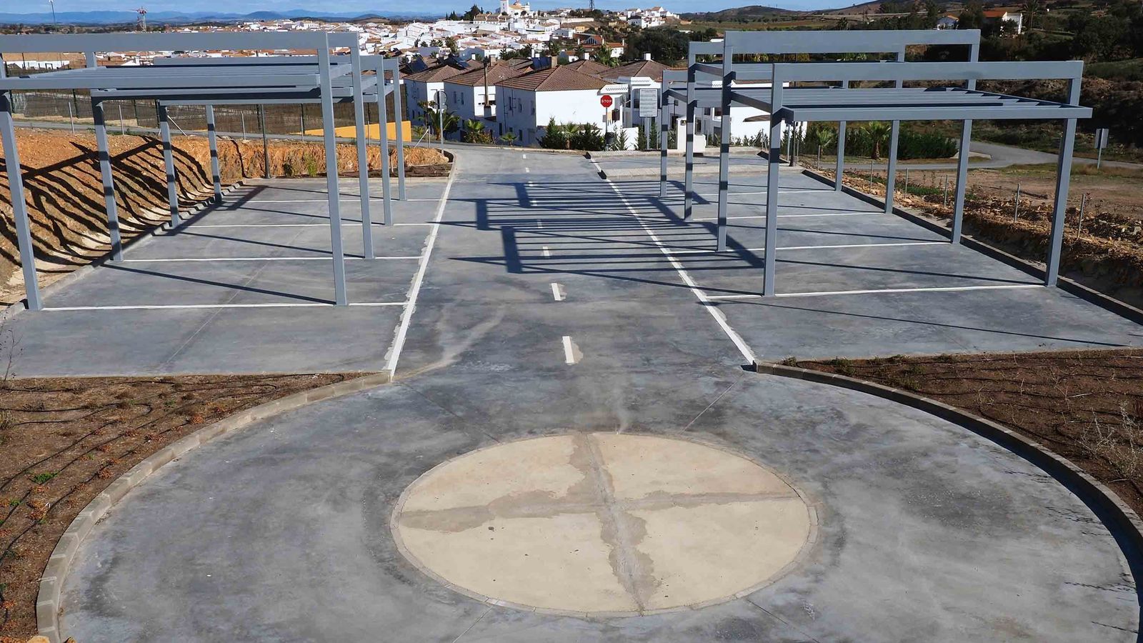 El municipio andevaleño de Puebla de Guzmán inauguró hace unos meses una completa área de autocaravanas