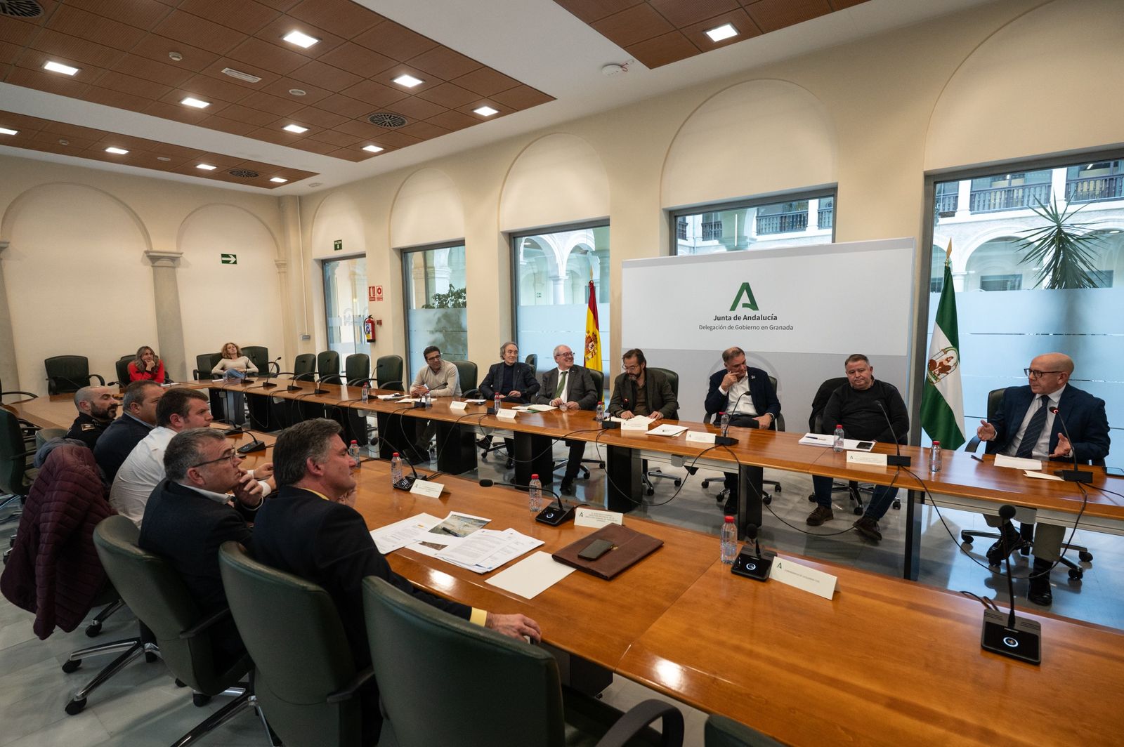 Un momento de la reunión.