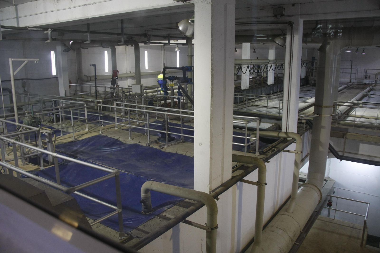 Una imagen de la depuradora de aguas residuales de Las Galeras.