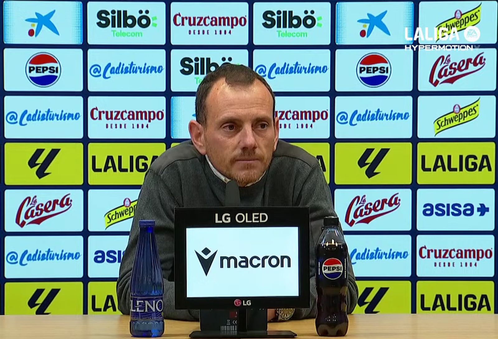 Alberto González, en la sala de prensa del Carlos Belmonte.