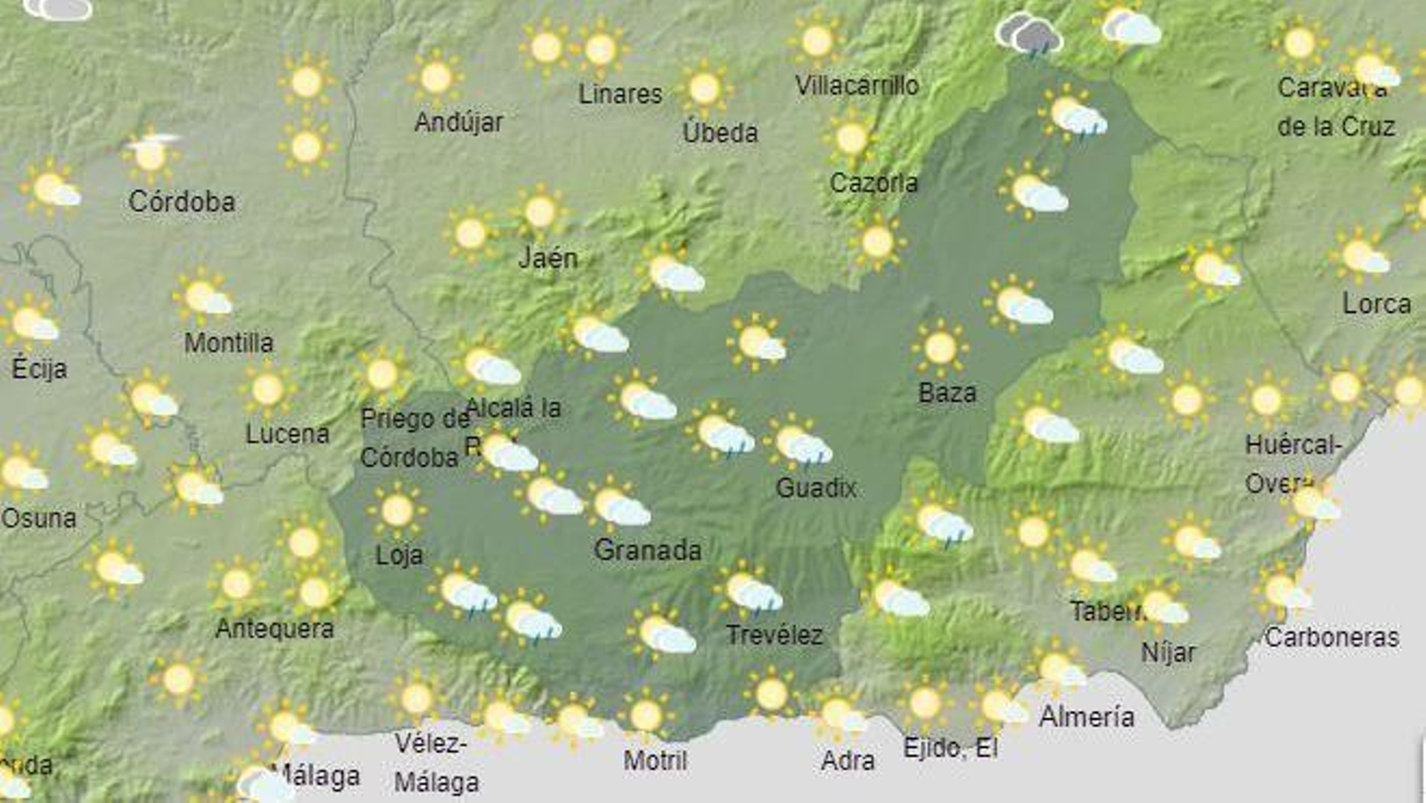 El Tiempo en Granada el 18 de julio de 2024 El Tiempo en Granada el 18 de julio de 2024