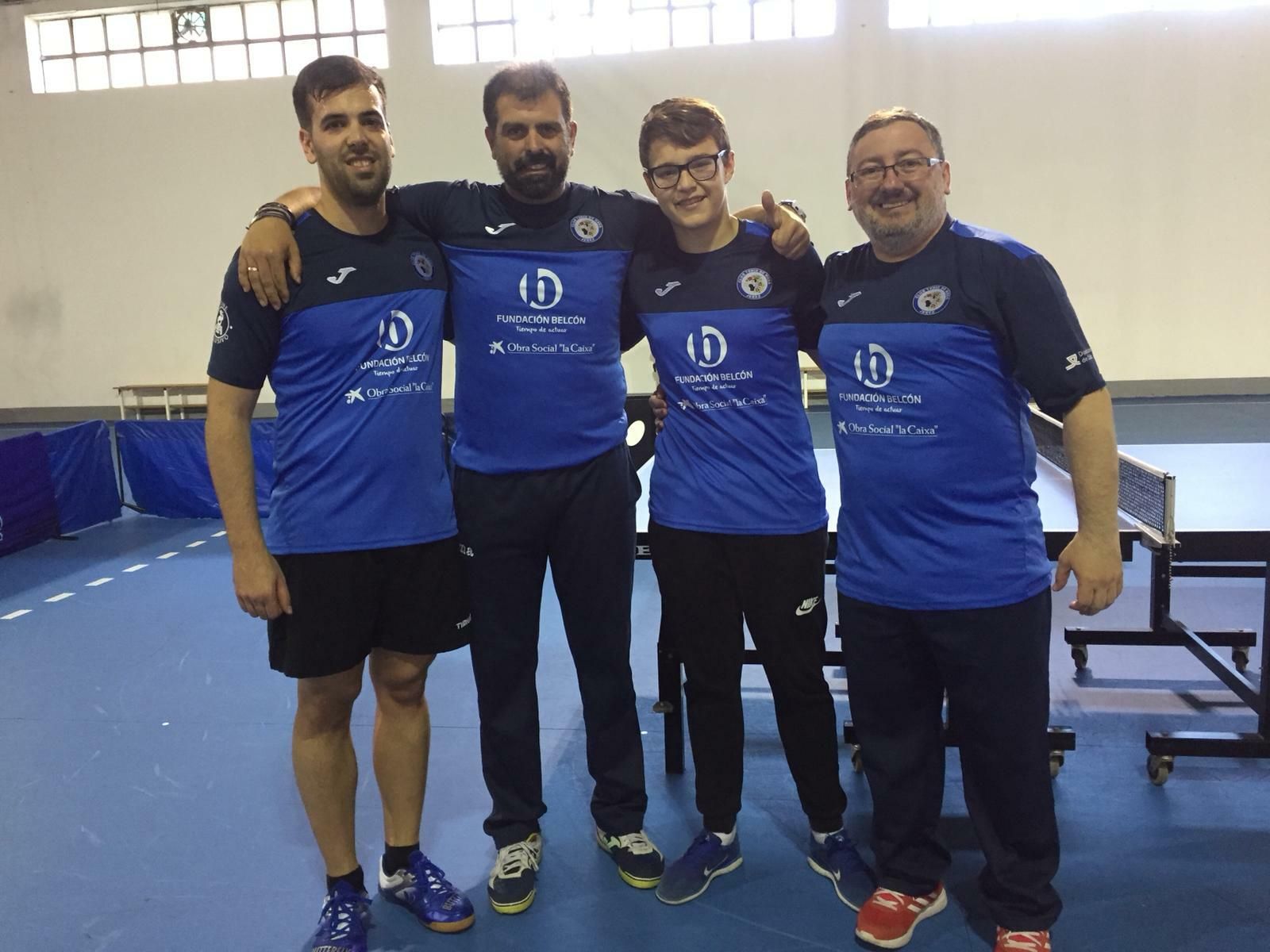 José Manuel Caro, Javier Galán, Jesús Fabra y Luis Cordero buscarán el ascenso a Primera este fin de semana.