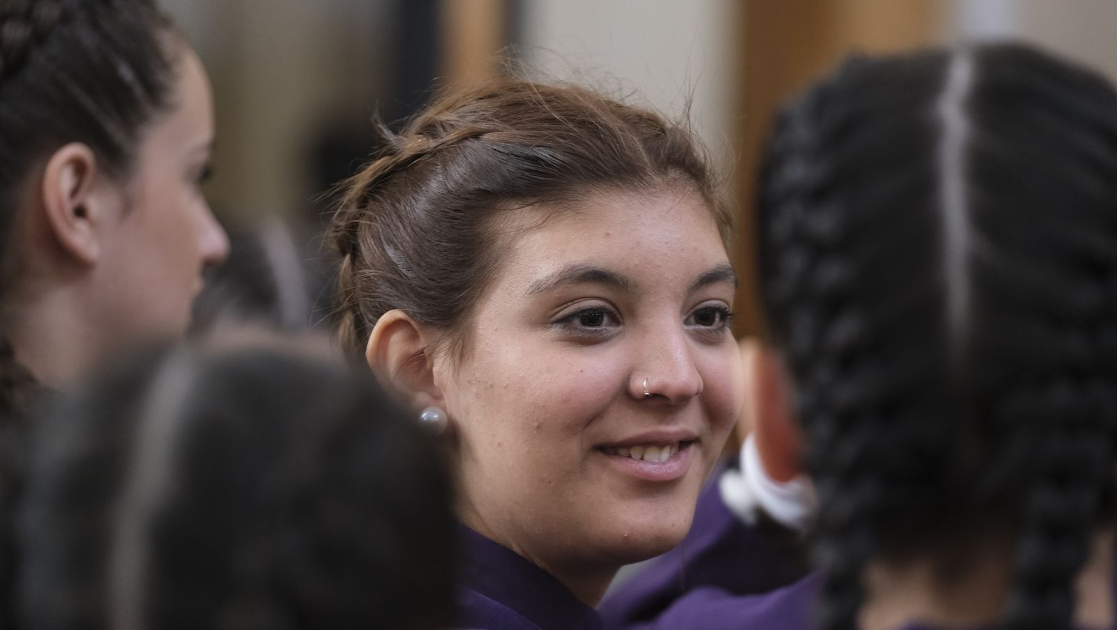 La procesión del Encuentro por las calles de Almería, en imágenes