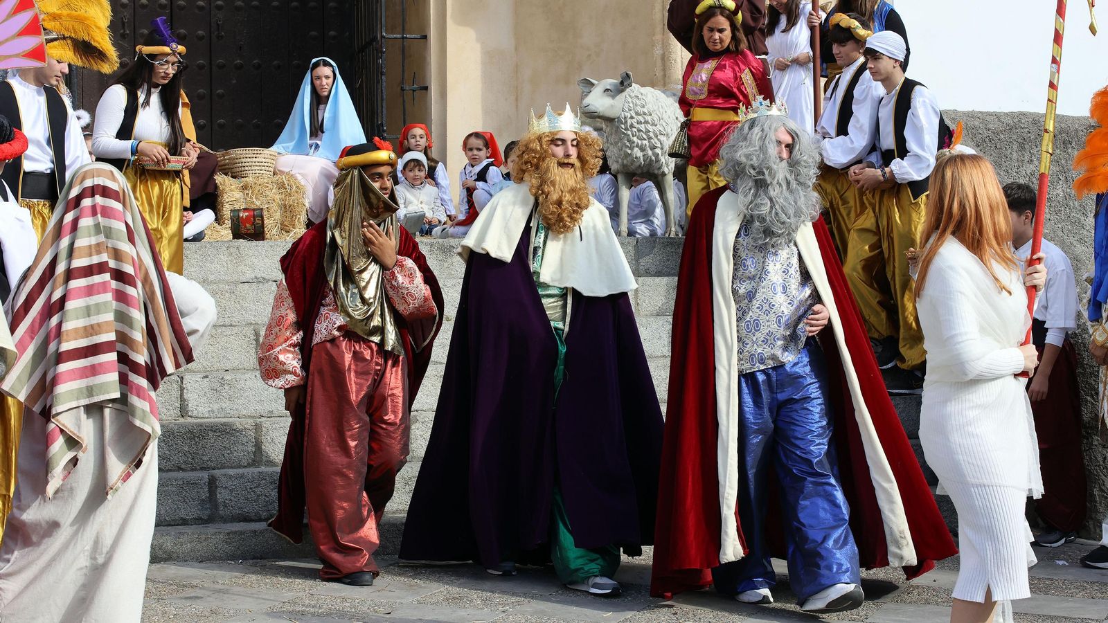 Imágenes del Belén Viviente de la plaza San Lucas en Jerez