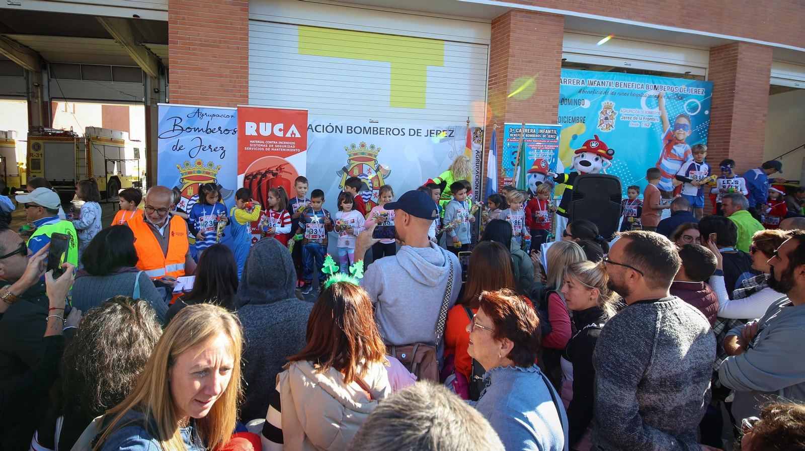 Éxito de la 3ª Carrera Infantil de Bomberos de Jerez