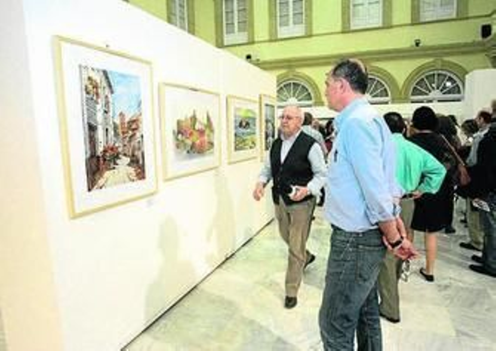 La Agrupación de Acuarelistas expone obras de 38 artistas en la Diputación