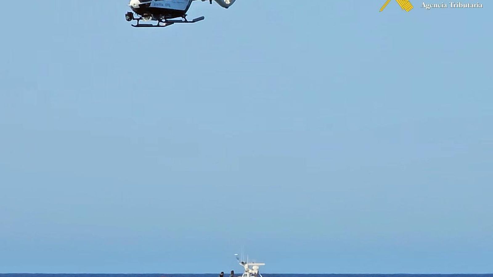 El operativo contó con todo tipo de medios.