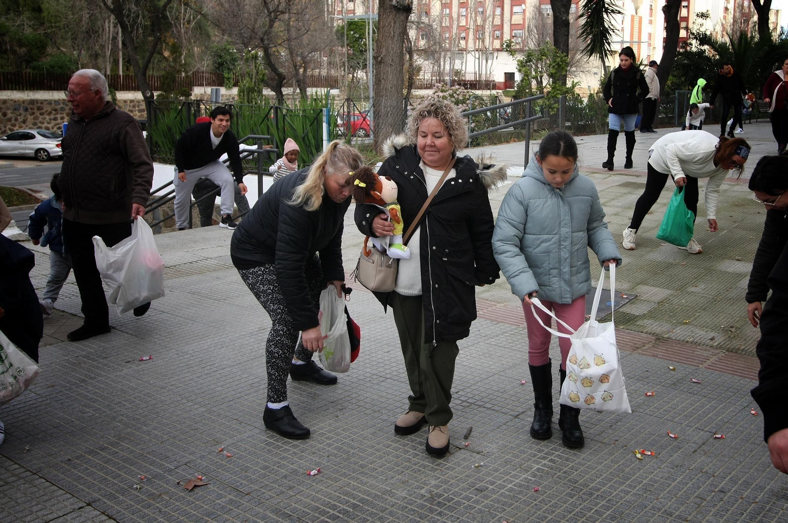Imágenes de los Reyes Magos en la barriada de la Hispanidad