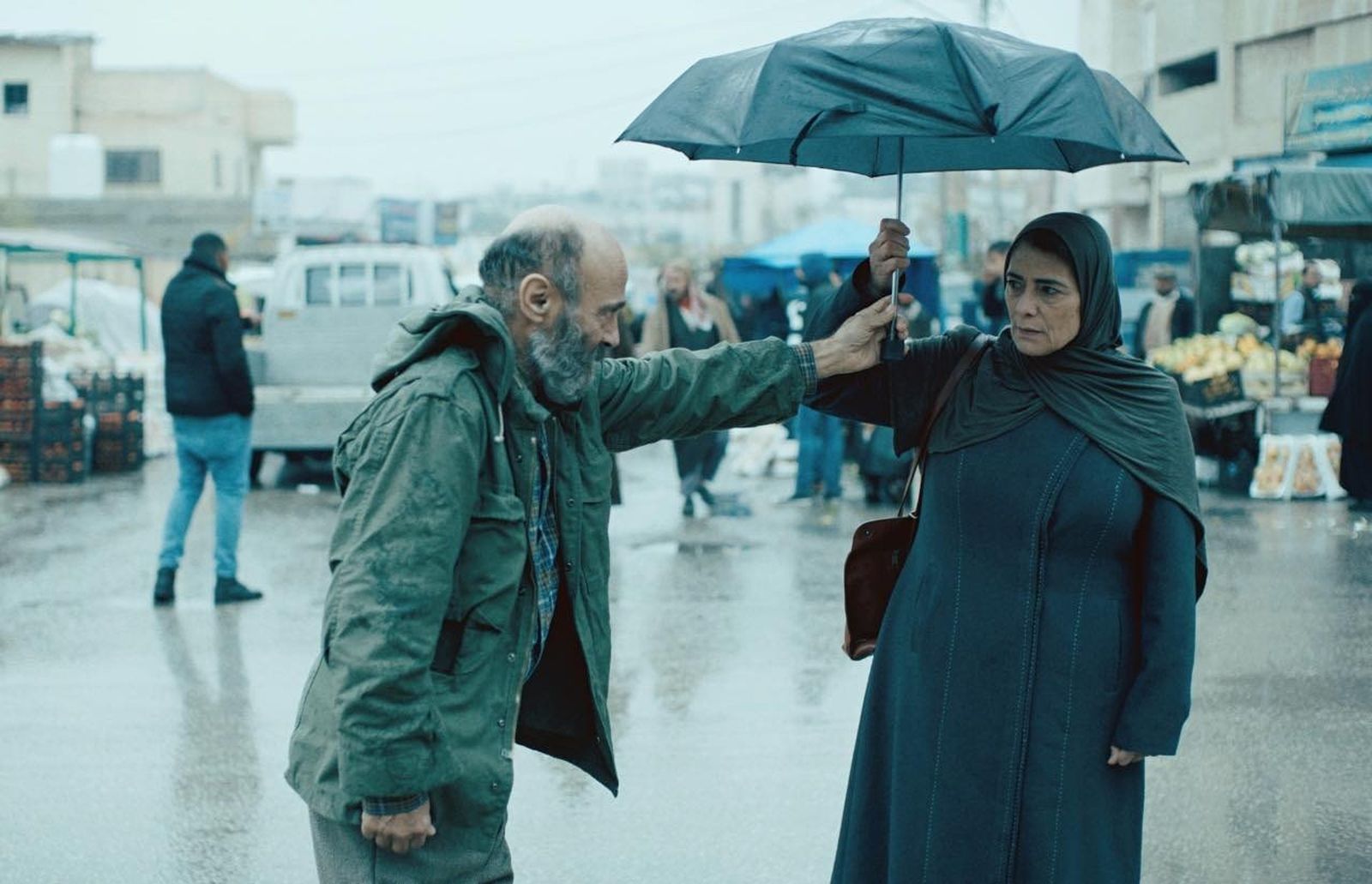 Salim Dau y Hiam Abbass en una imagen de 'Gaza mon amour'.