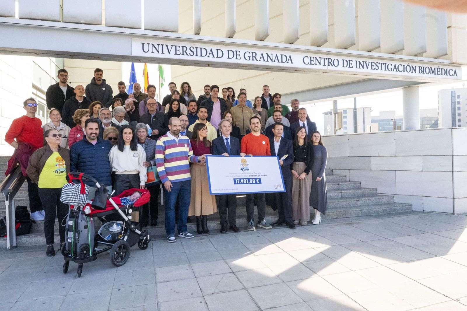 Imagen del acto celebrado que formaliza el apoyo de la UGR a la investigación de la enfermedad