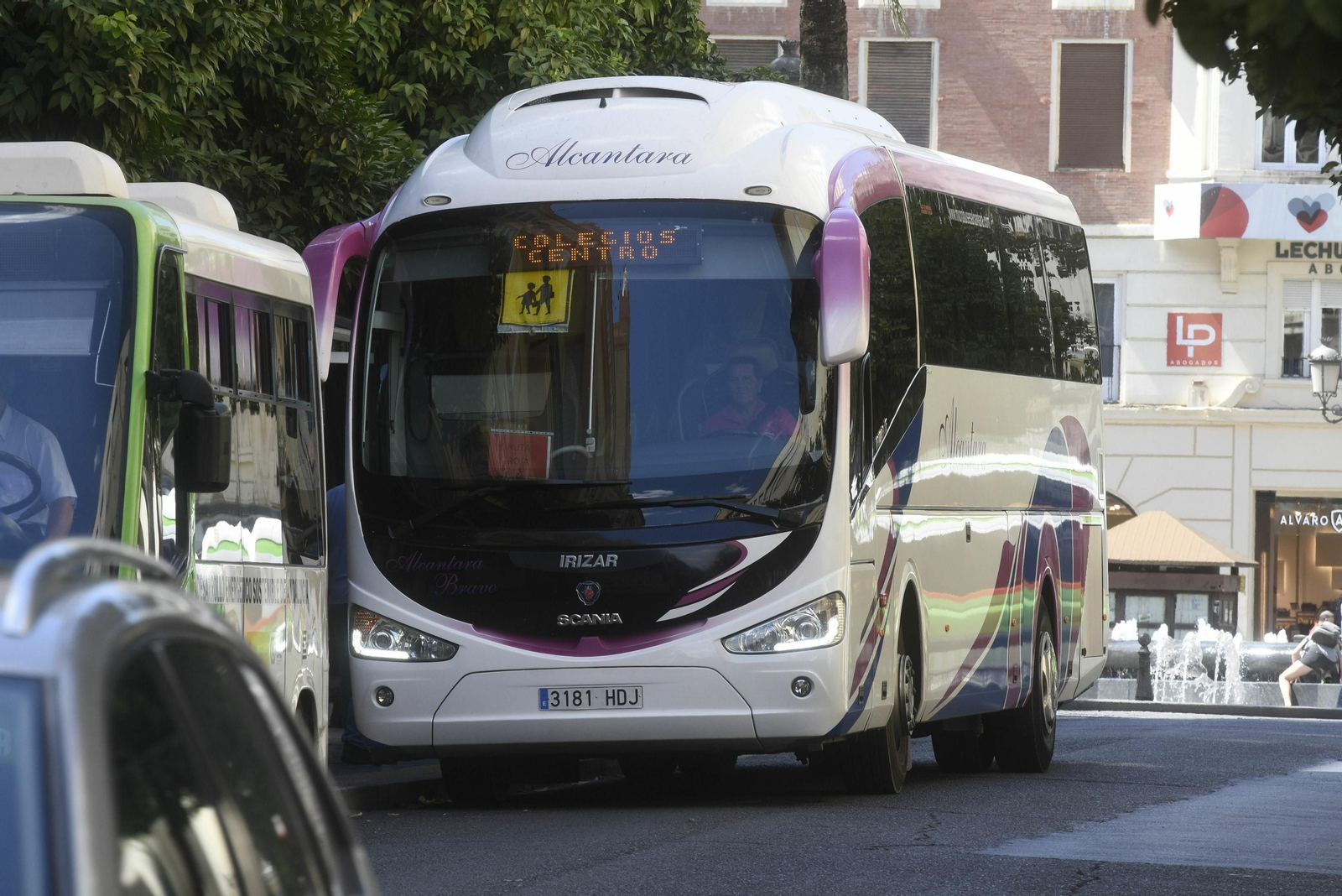 Autobús escolar en el Centro.
