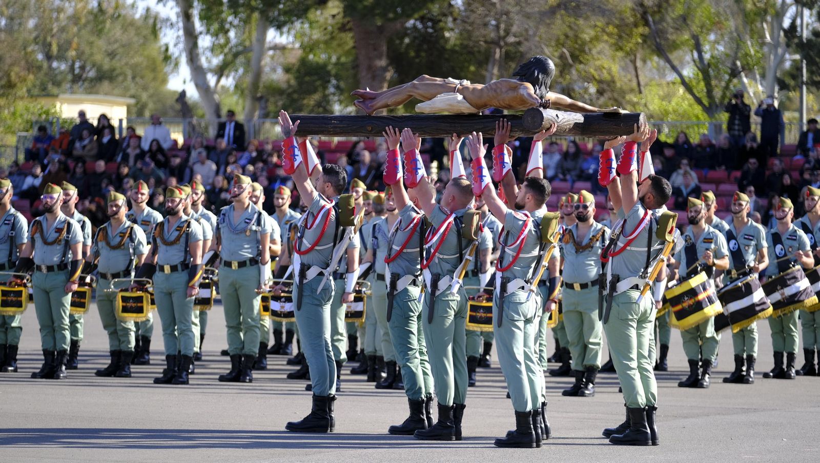 Conmemoración del Combate de Edchera en la Base Álvarez de Sotomayor de La Legión, en imágenes
