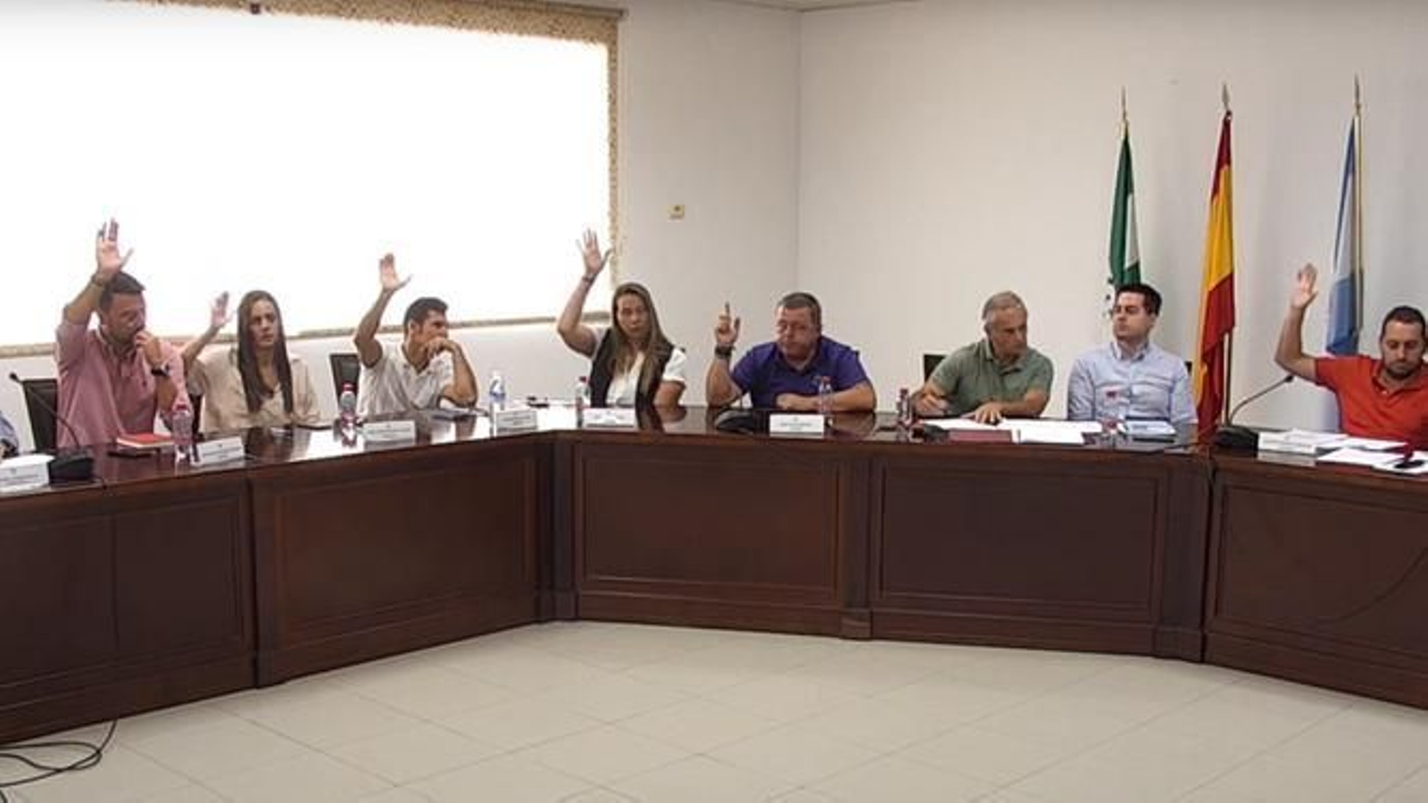 Un momento del Pleno celebrado ayer en Manilva. Un momento del Pleno celebrado ayer en Manilva.
