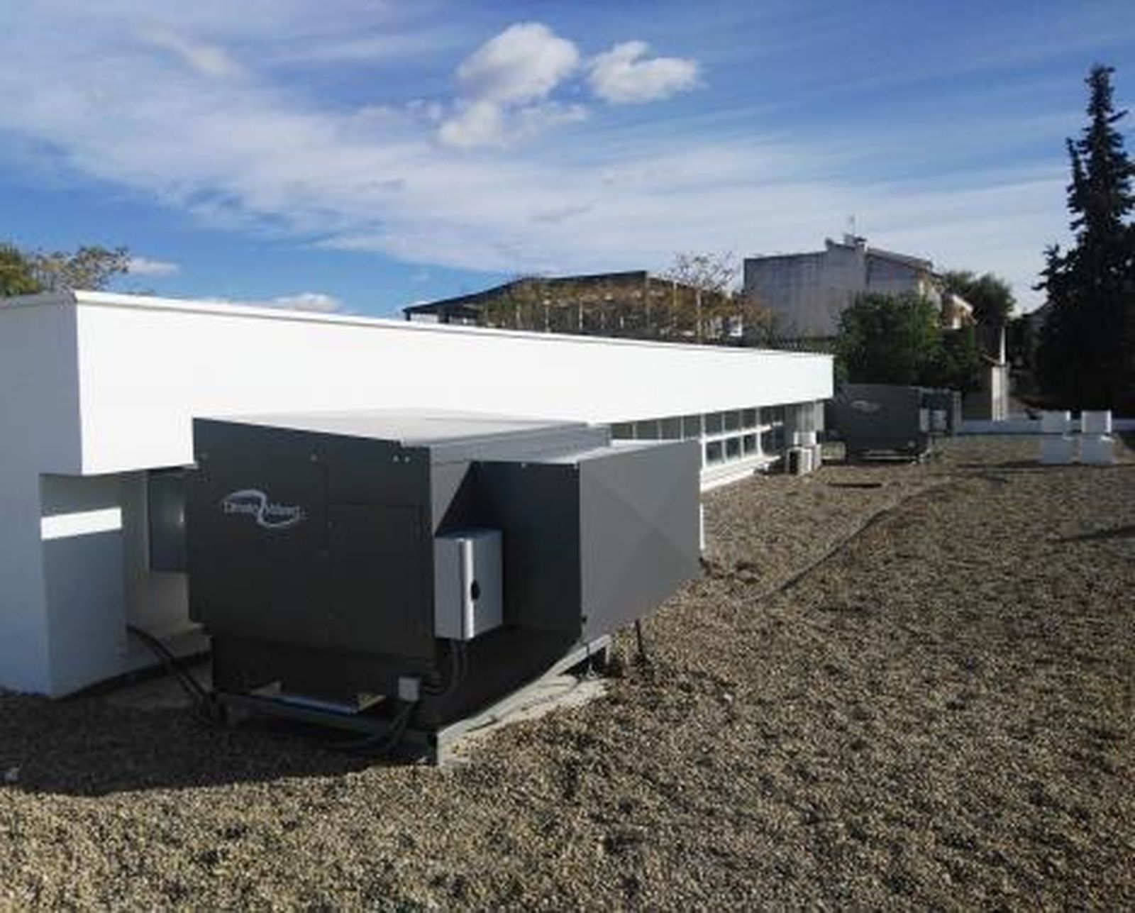 Instalación de bioclimatización en un colegio de Córdoba.