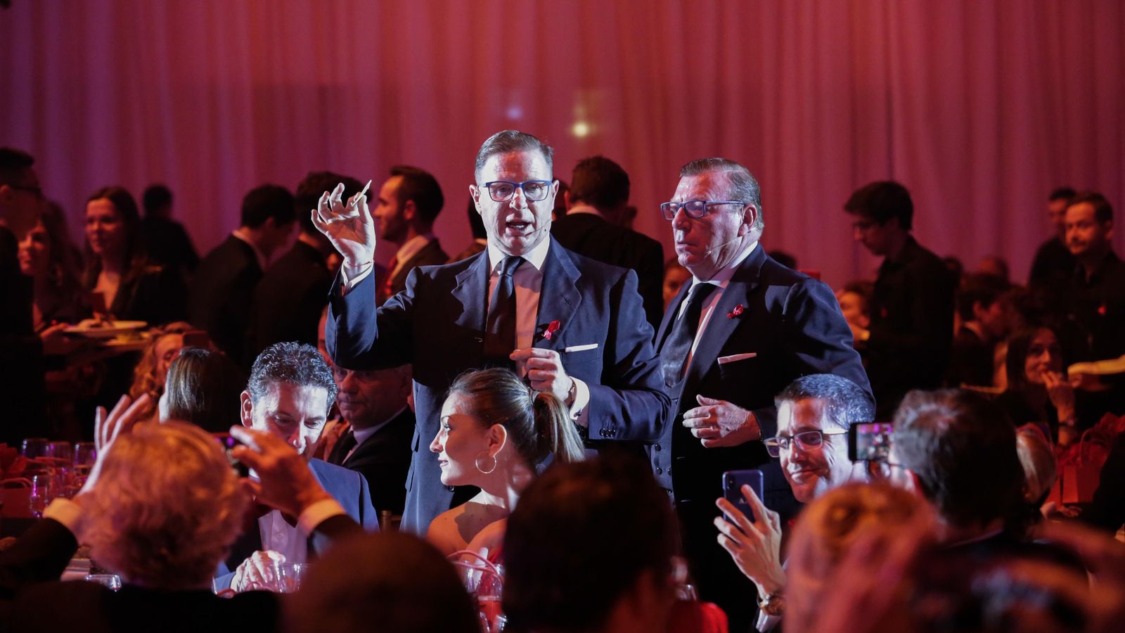 Los Morancos, en un instantes de su actuación.