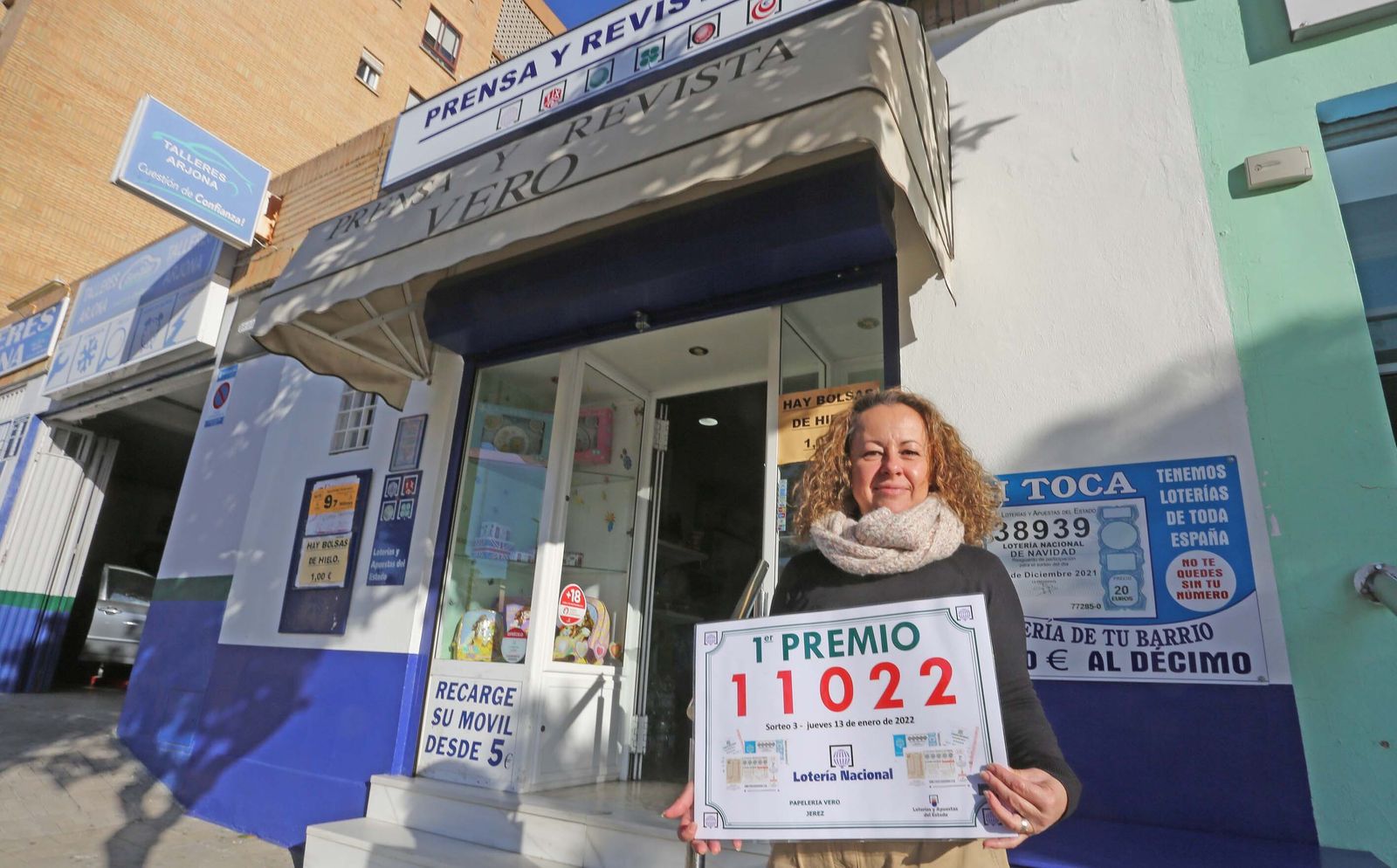 El primer premio de la Lotería Nacional cae en Jerez.