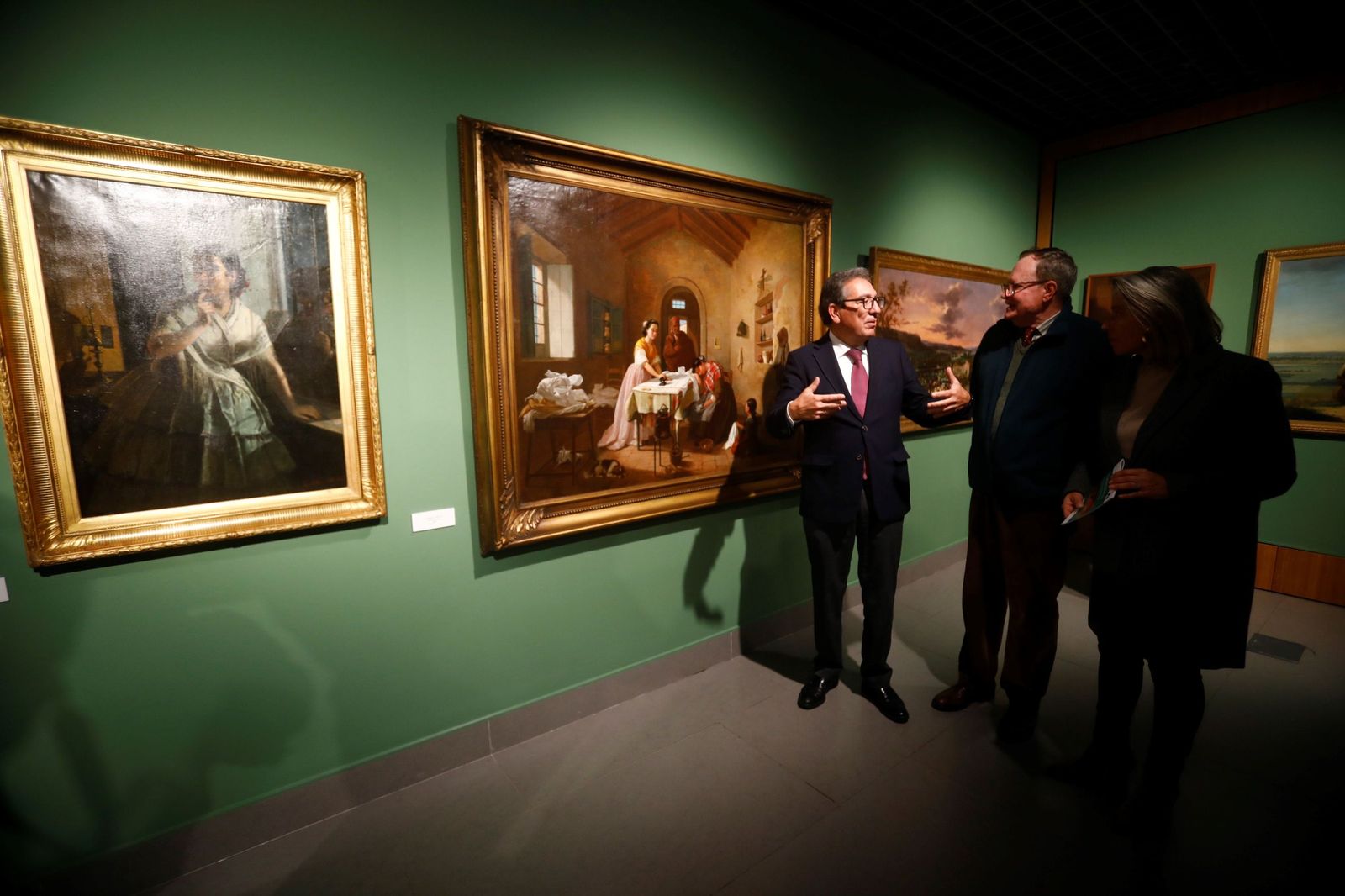 Inauguración de la nueva exposición de la Fundación Cajasol en Córdoba.