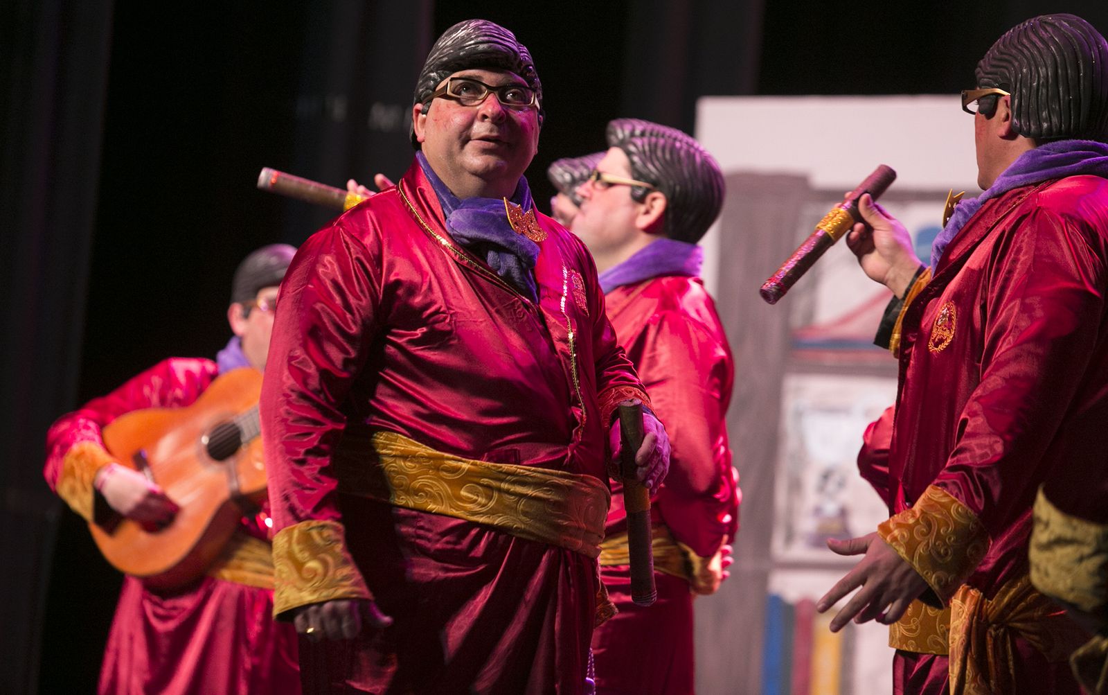 La murga La cosa es quejarse en un momento de su actuación.