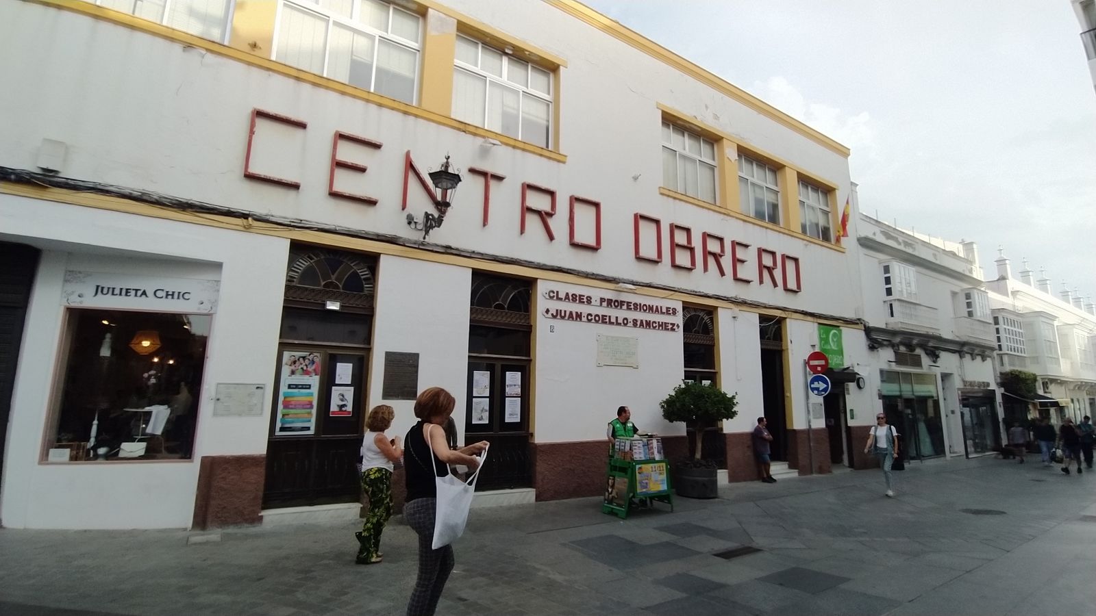 El Centro Obrero, en la céntrica calle Rosario.