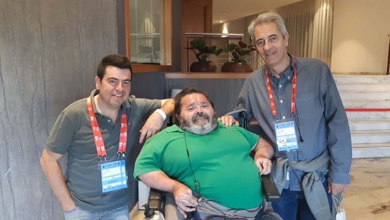 Romo Soriano junto a Manolo Lama y Miguel Ángel Díaz