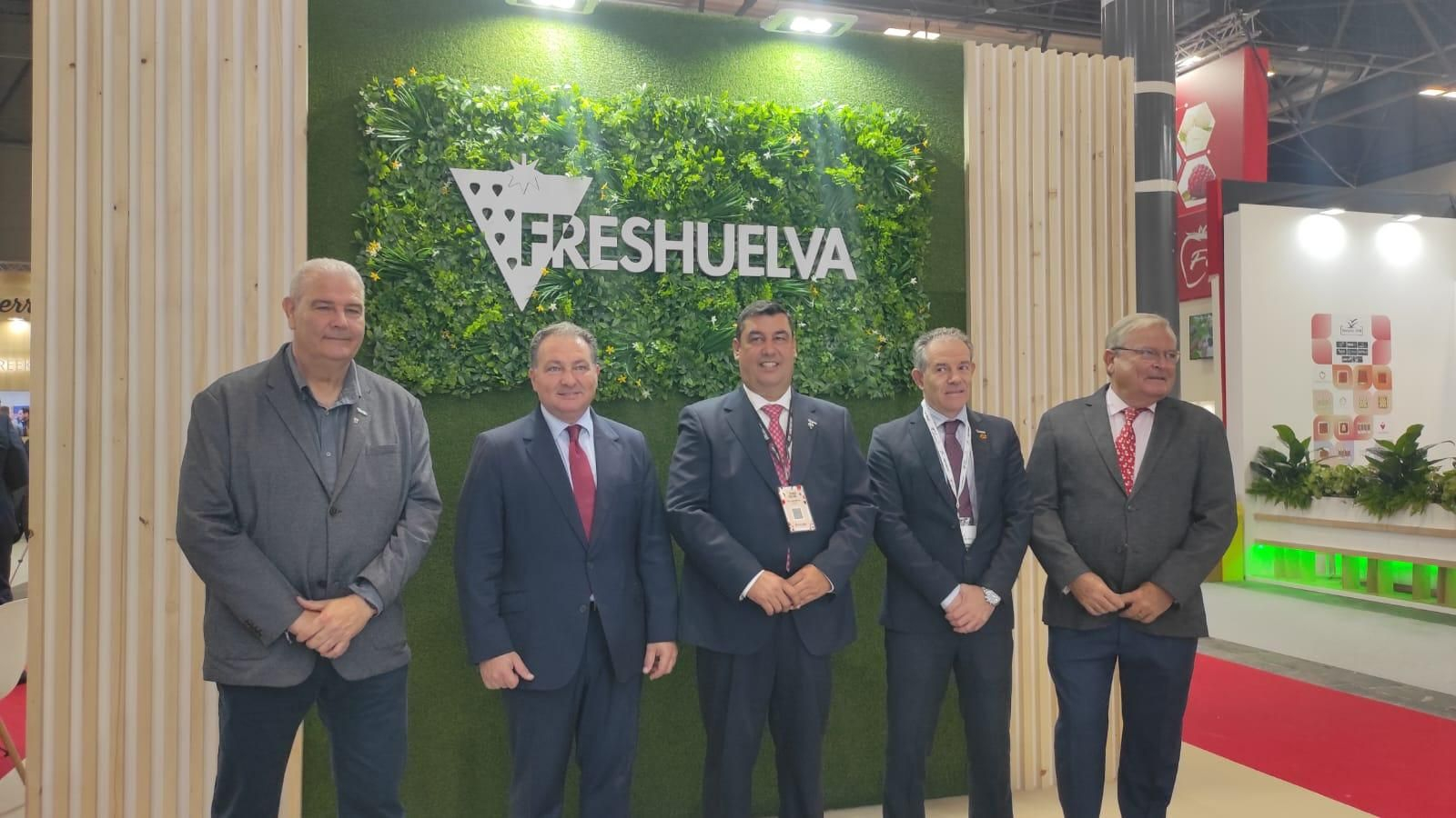 Imágenes de la participación de Huelva en la primera jornada de Fruit Attraction 2024