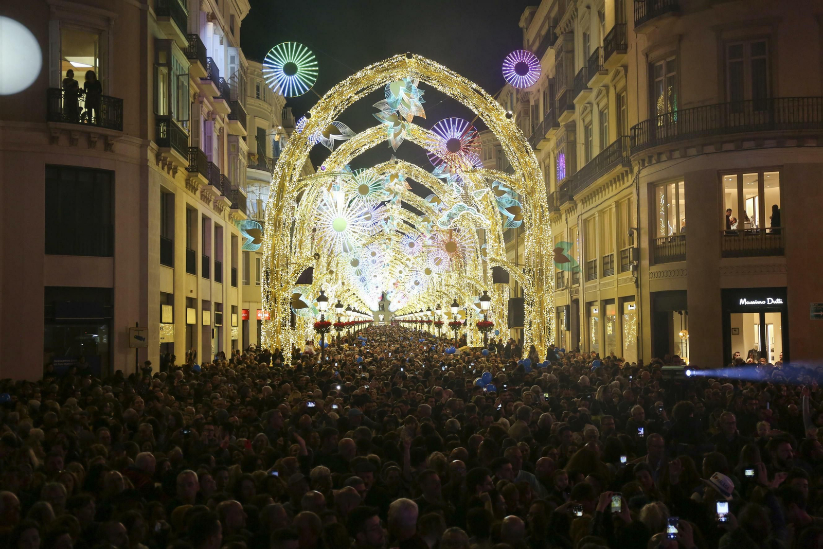 Las fotos de las luces de Navidad en Málaga Las fotos de las luces de Navidad en Málaga