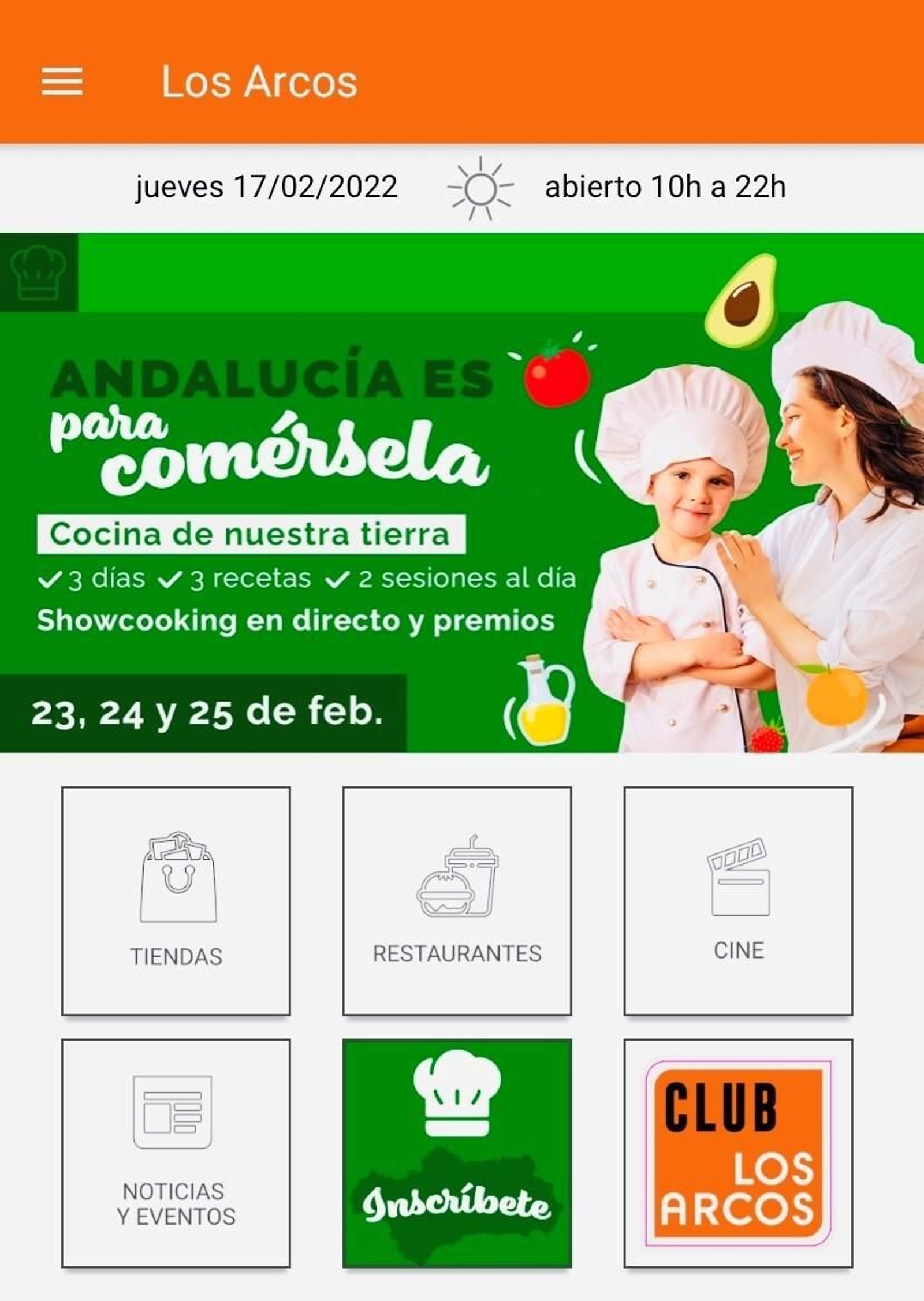 Todos los interesados en participar en dichos talleres pueden reservar ya su plaza desde la App de Los Arcos.