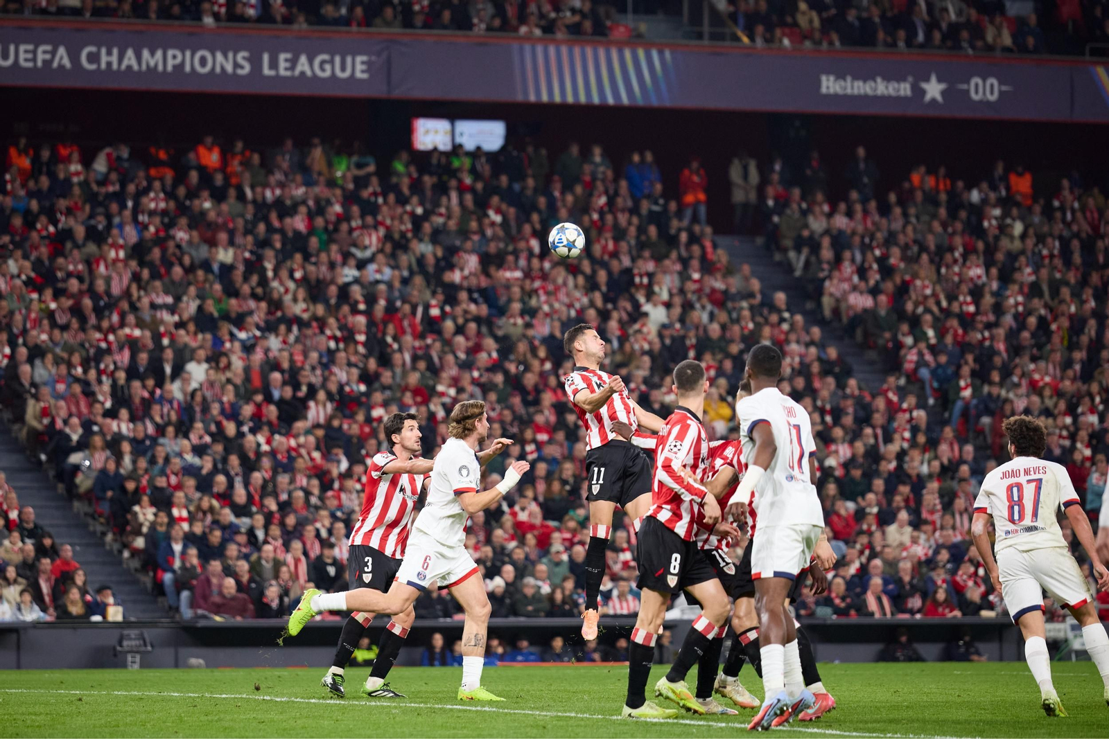 El Athletic Club-PSG, en imágenes