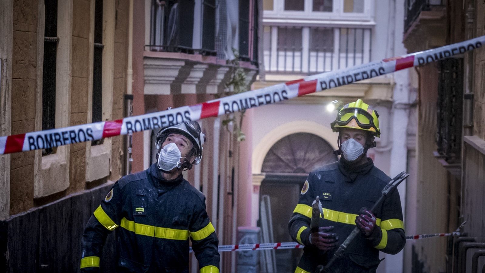 Las imágenes del incendio de la calle Marqués de Cádiz