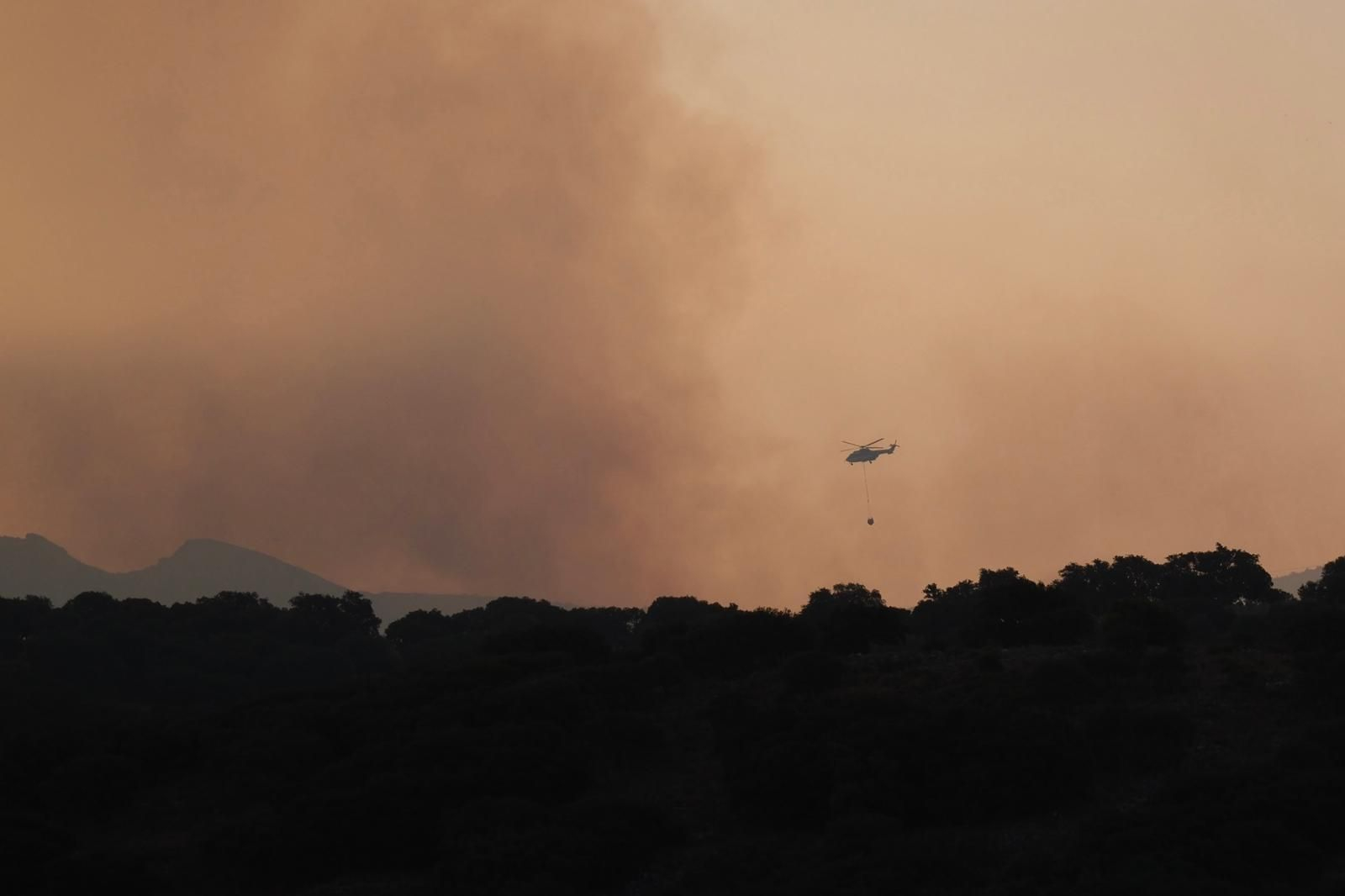 Incendio forestal en el Paraje Cortijo El Navazo de Parauta