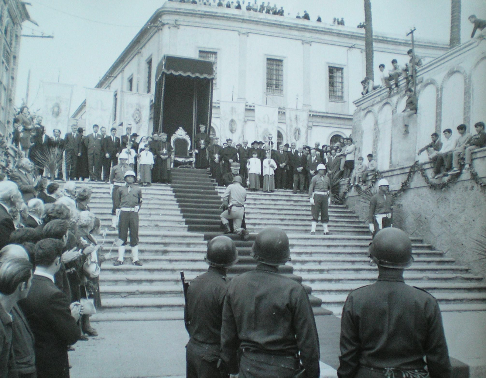 Rodaje de ‘Patton’ en la escalinata del Parque Nicolás Salmerón de Almería. Rodaje de ‘Patton’ en la escalinata del Parque Nicolás Salmerón de Almería.