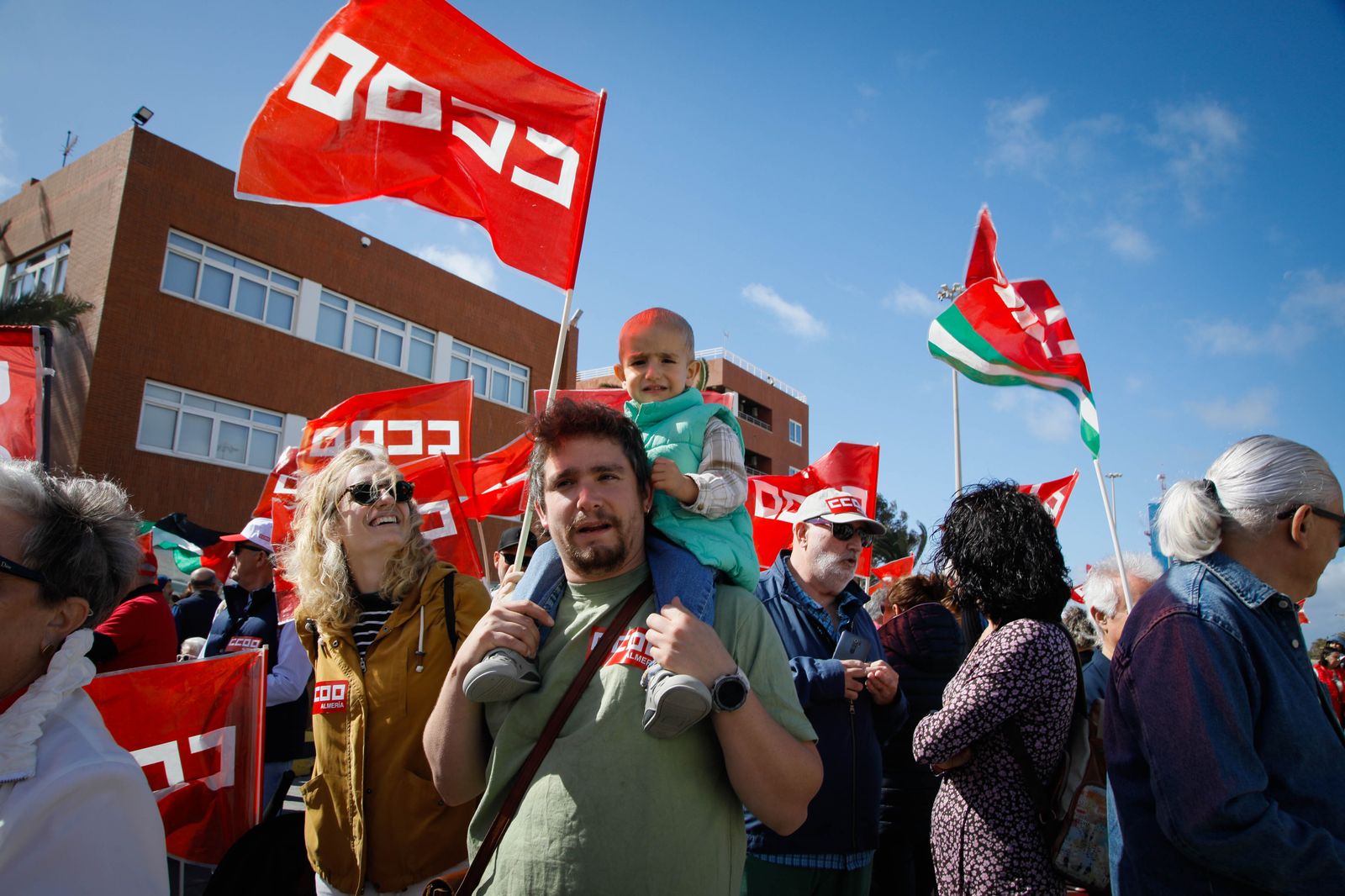 Las imágenes de la manifestación del Día del Trabajador en Almería