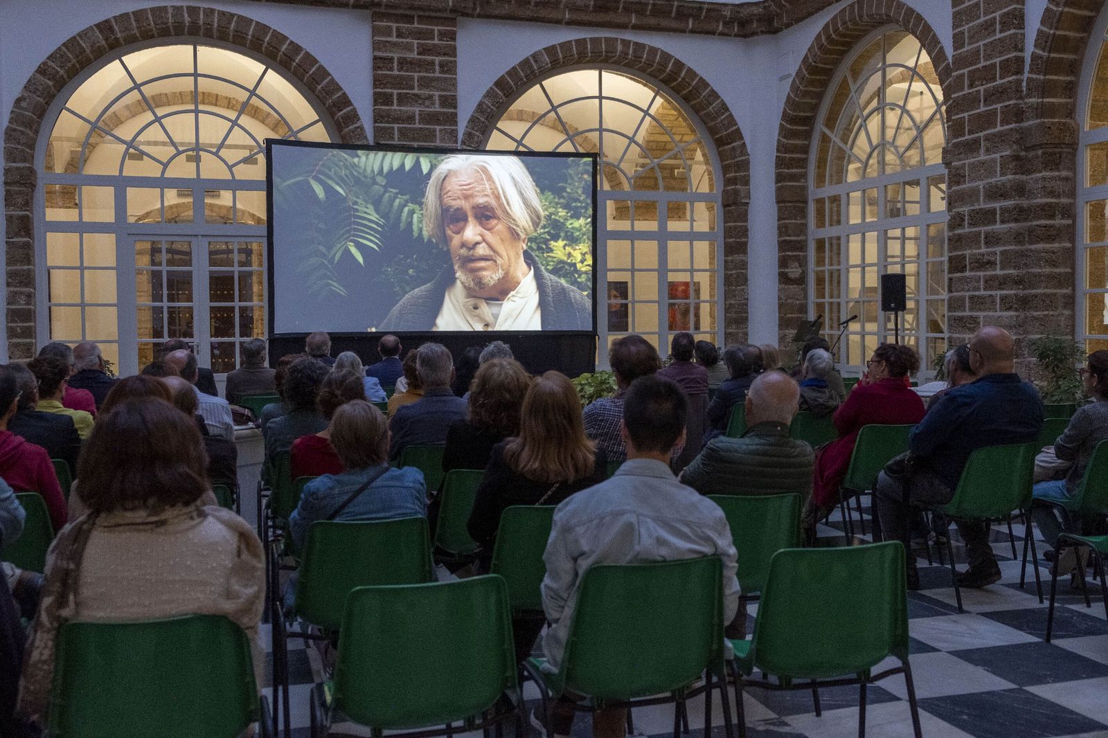Un momento de la proyección del documental 'Ory, en primera persona' en la Diputación de Cádiz