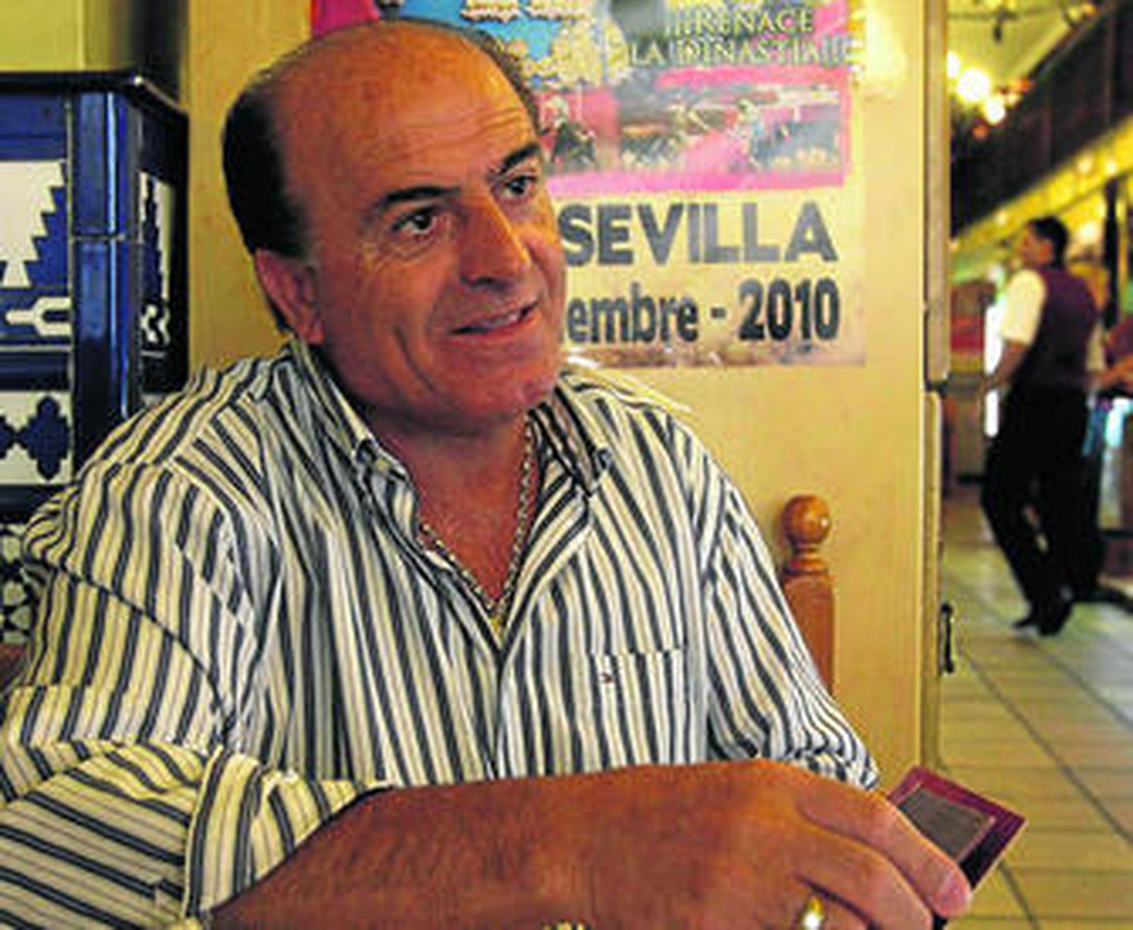 José Luis del Serranito, en el primero de los tres locales que abrió, en la calle Antonia Díaz.