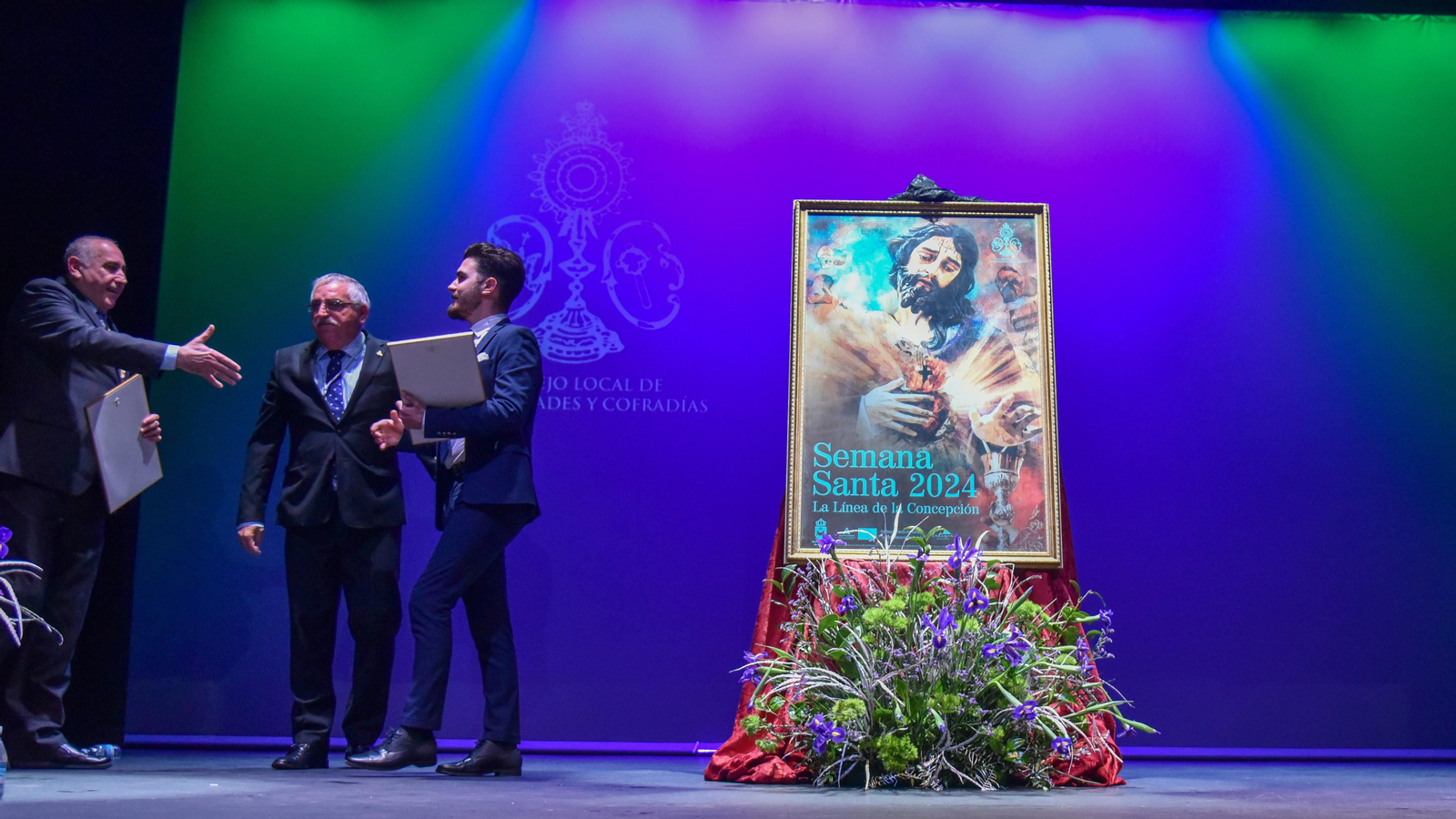 La presentación del cartel de oficial de la Semana Santa de La Línea 2024, en imágenes