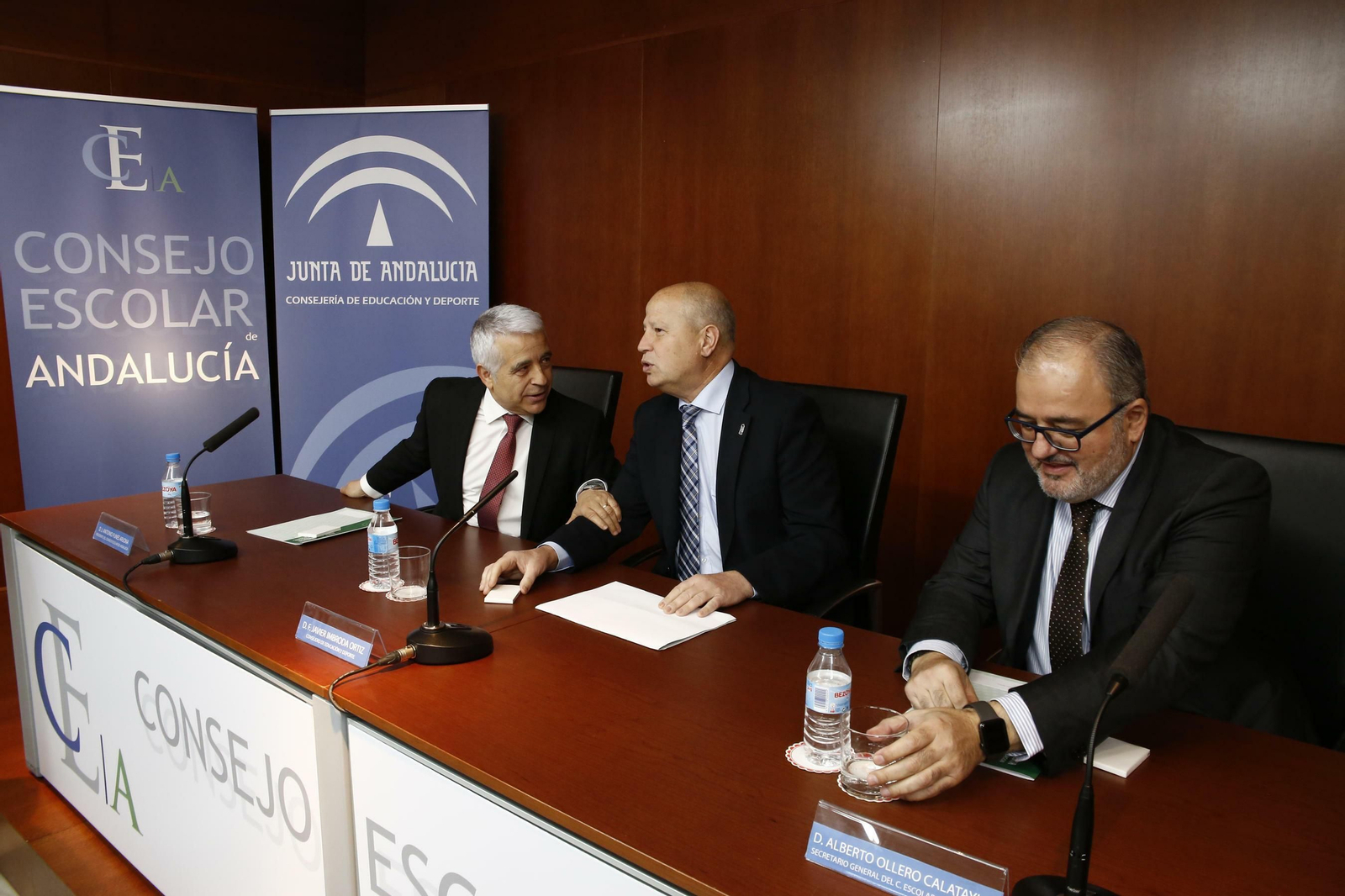 Pleno extraordinario del Consejo Escolar en Granada.