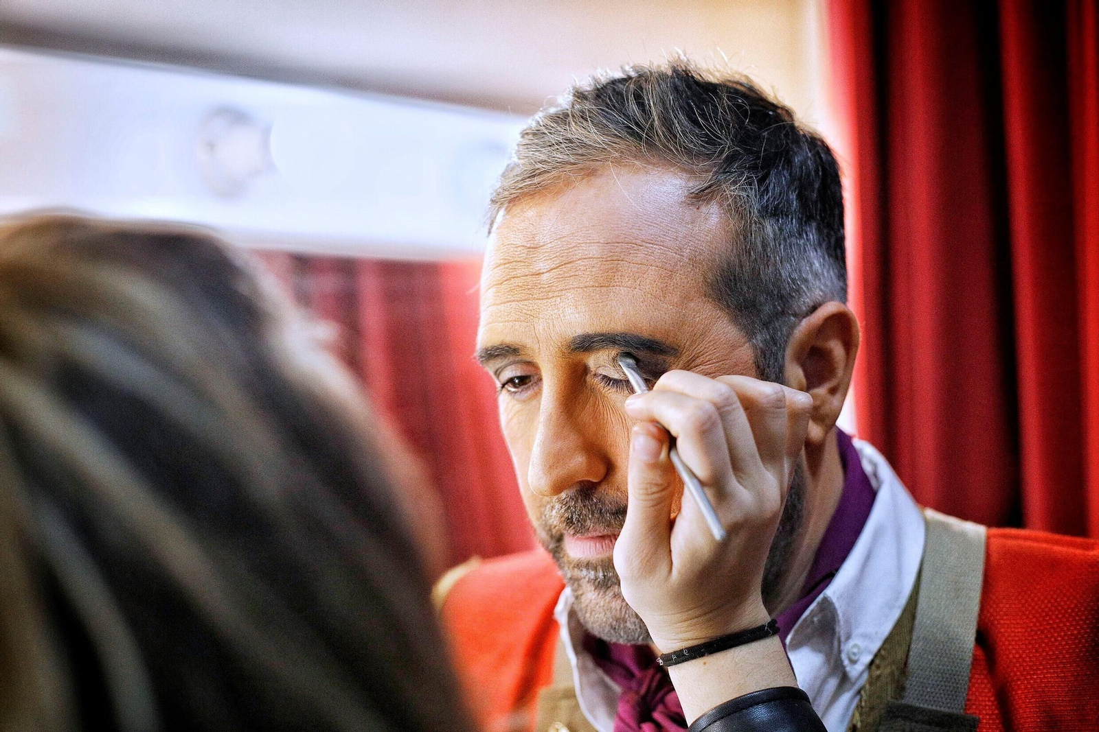 Comparsa 'El paseíto' en camerinos.