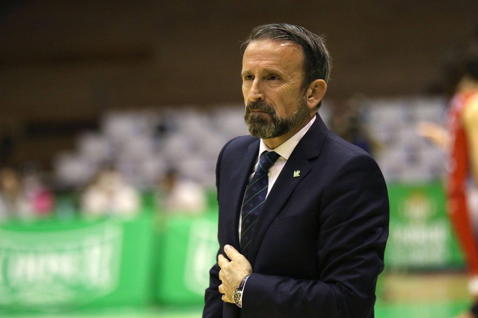 Joan Plaza, en San Pablo durante un partido de la pasada campaña.