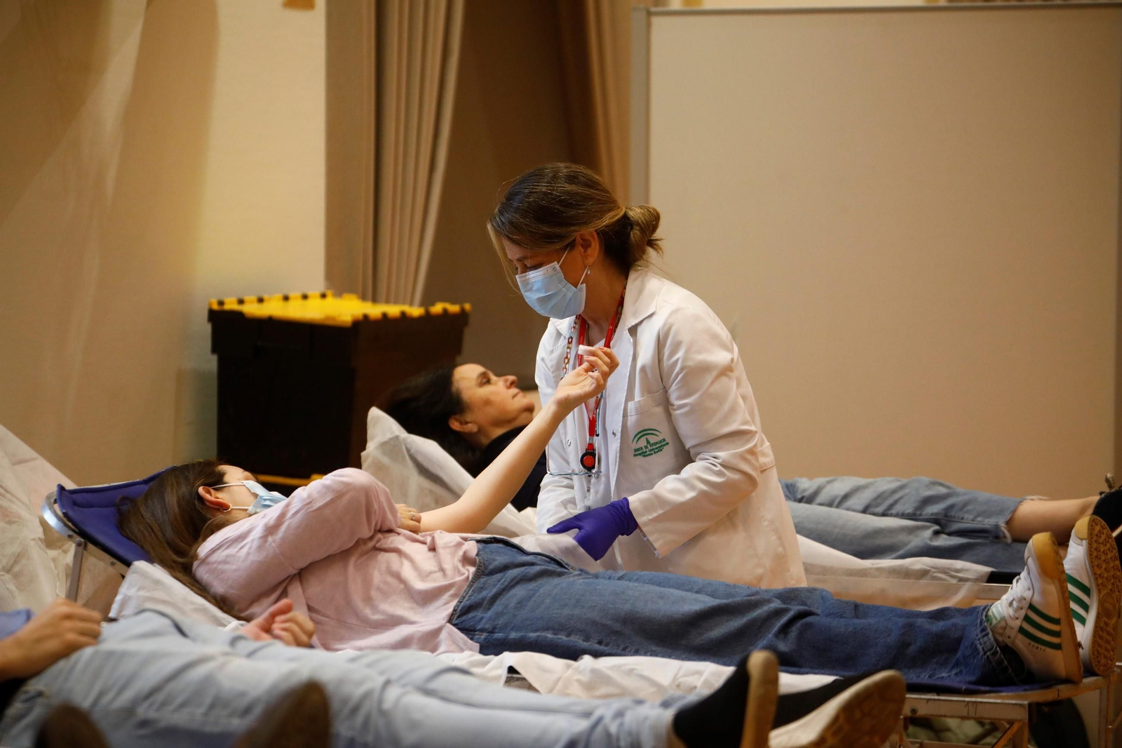 El maratón de la donación de sangre para salvar vidas por Navidad en Córdoba, en imágenes