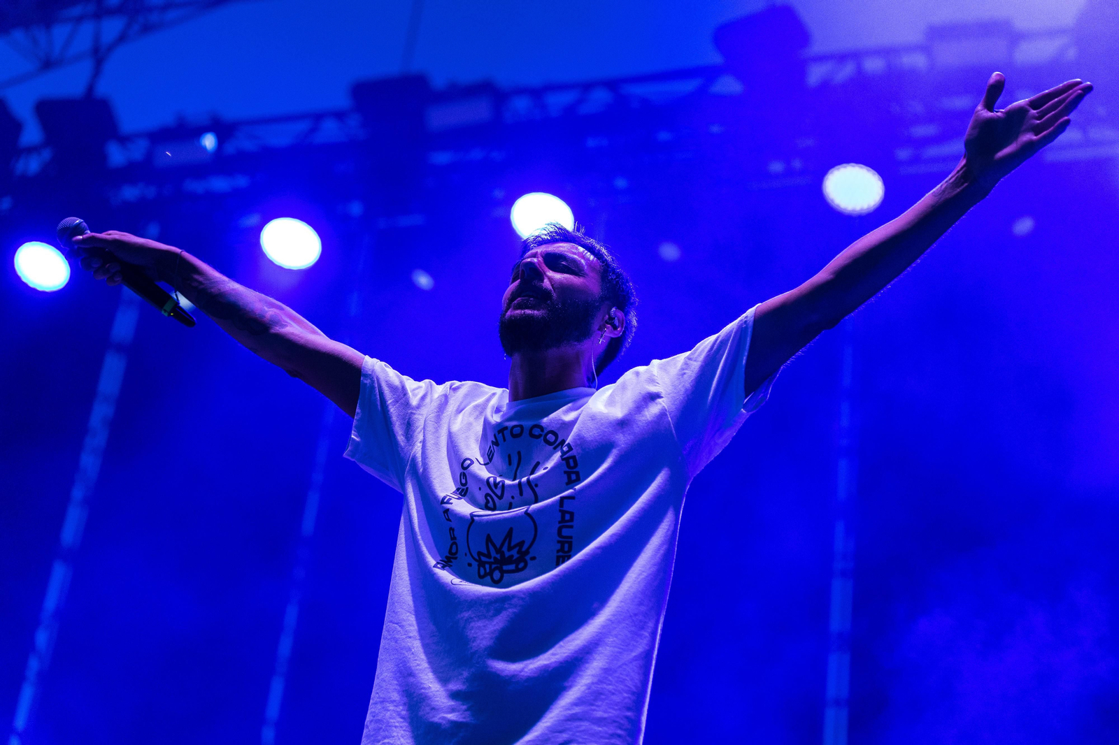 Raúle, en concierto en el Bahía Sound de San Fernando