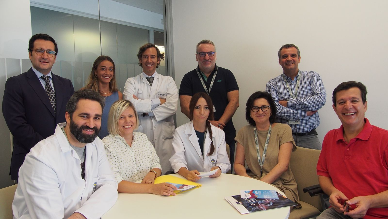 Representantes de los departamentos implicados en las becas.